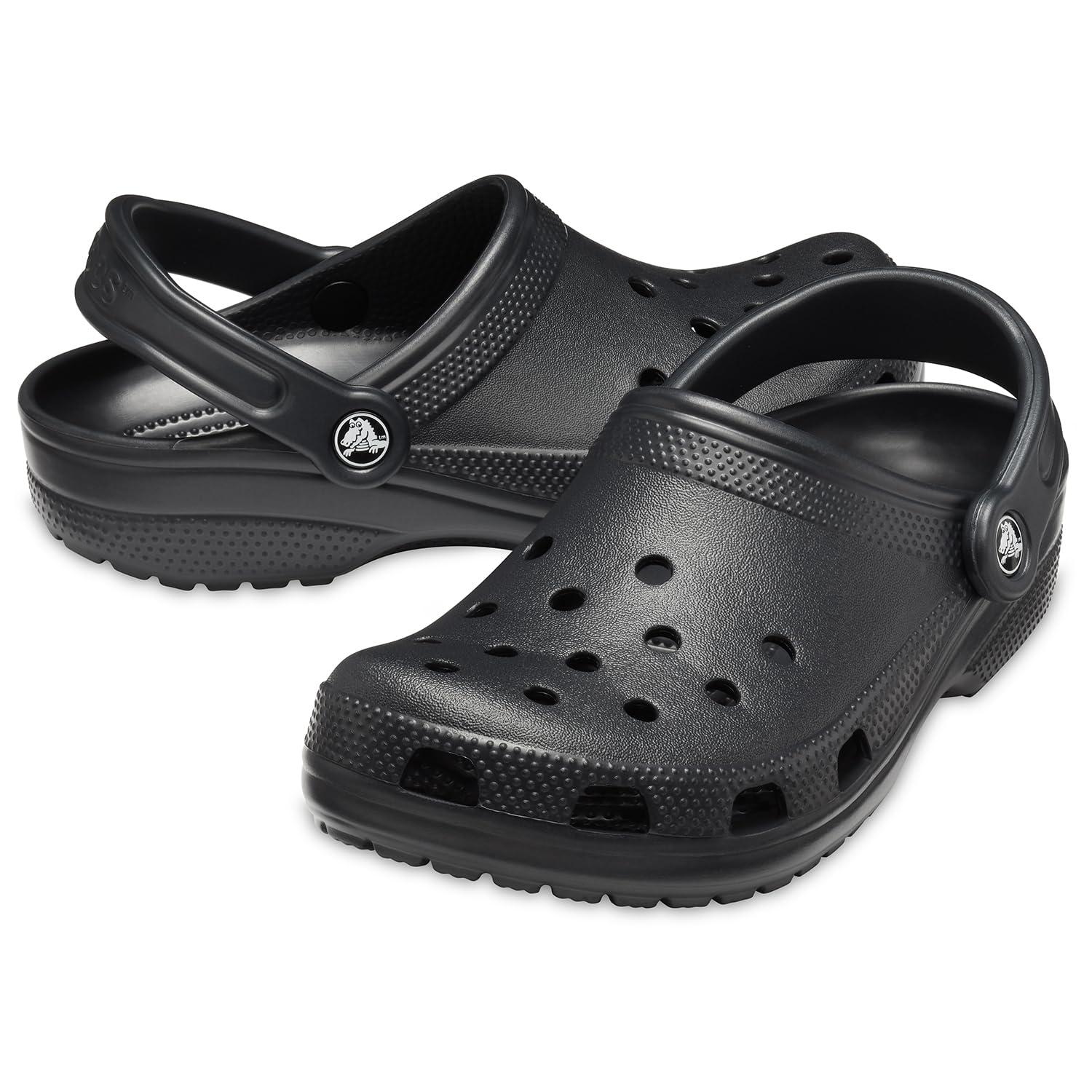 Men's 12 Black Aerated Slip Resistant Clogs