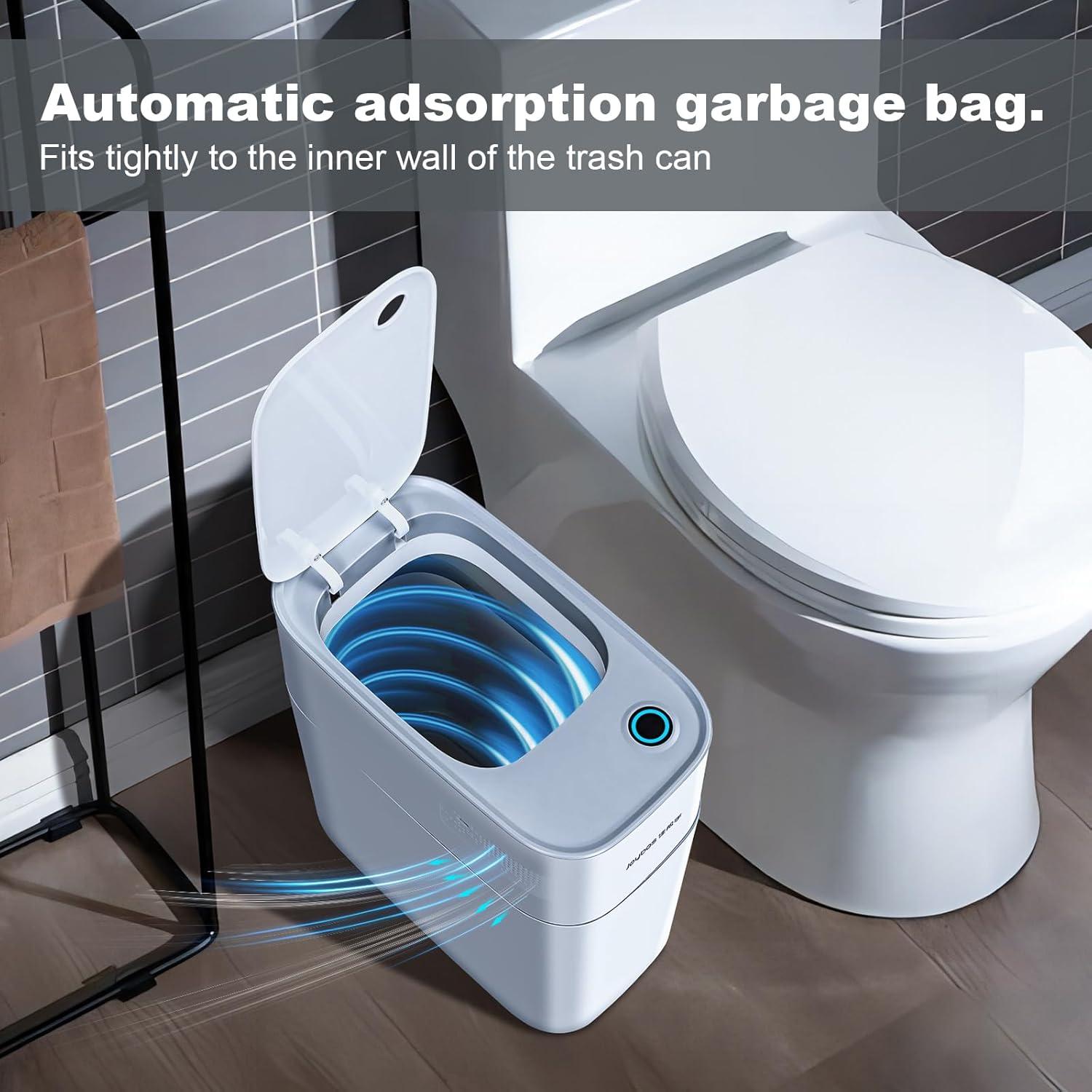 Plastic Motion Sensor Trash Can - 3.8 Gallons