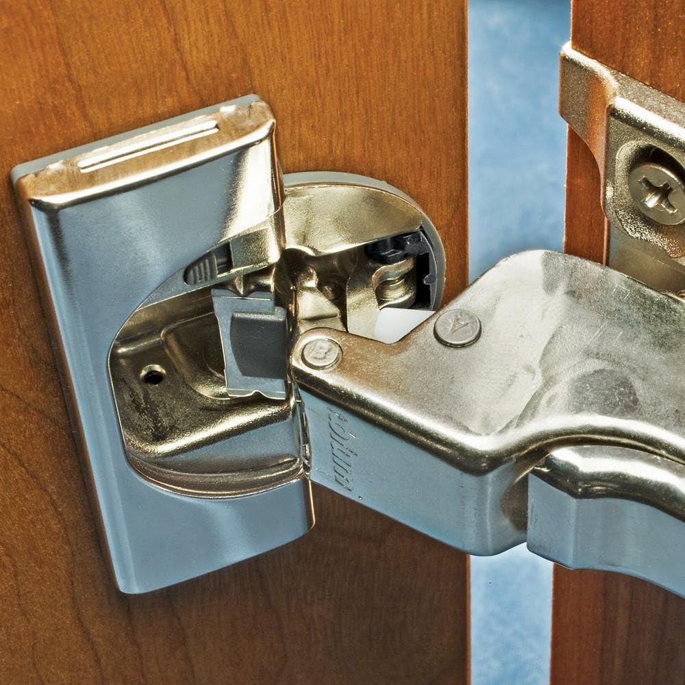 Full Overlay Soft-Close Stainless Steel Cabinet Hinges, Pair