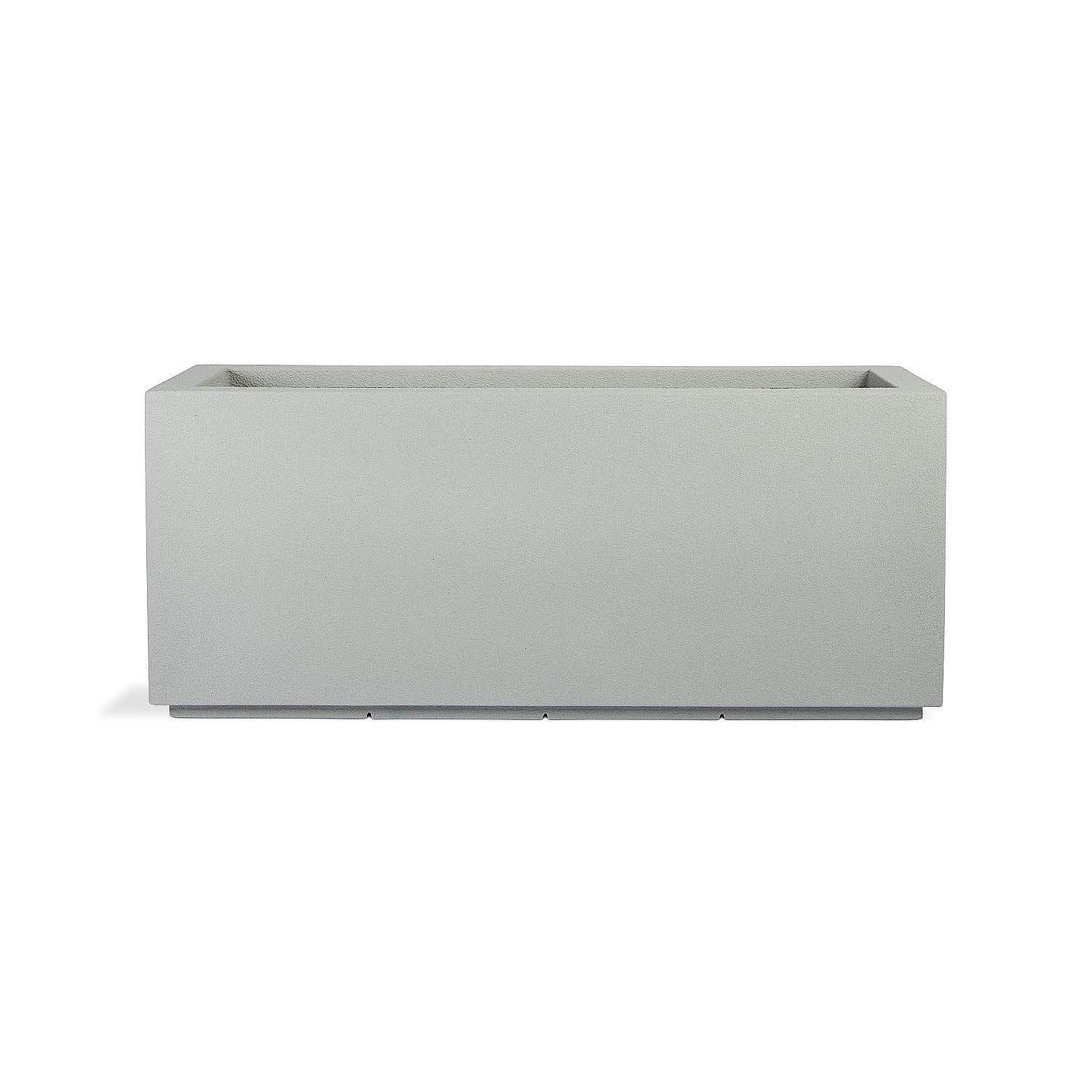Milan Tall 46 in. x 17 in. Concrete Gray Composite Trough
