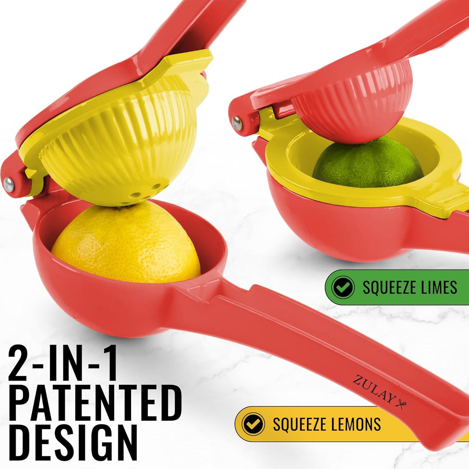 Zulay Kitchen Zulay Kitchen 2-in-1 Manual Lemon Squeezer Manual Juicer Citrus Press