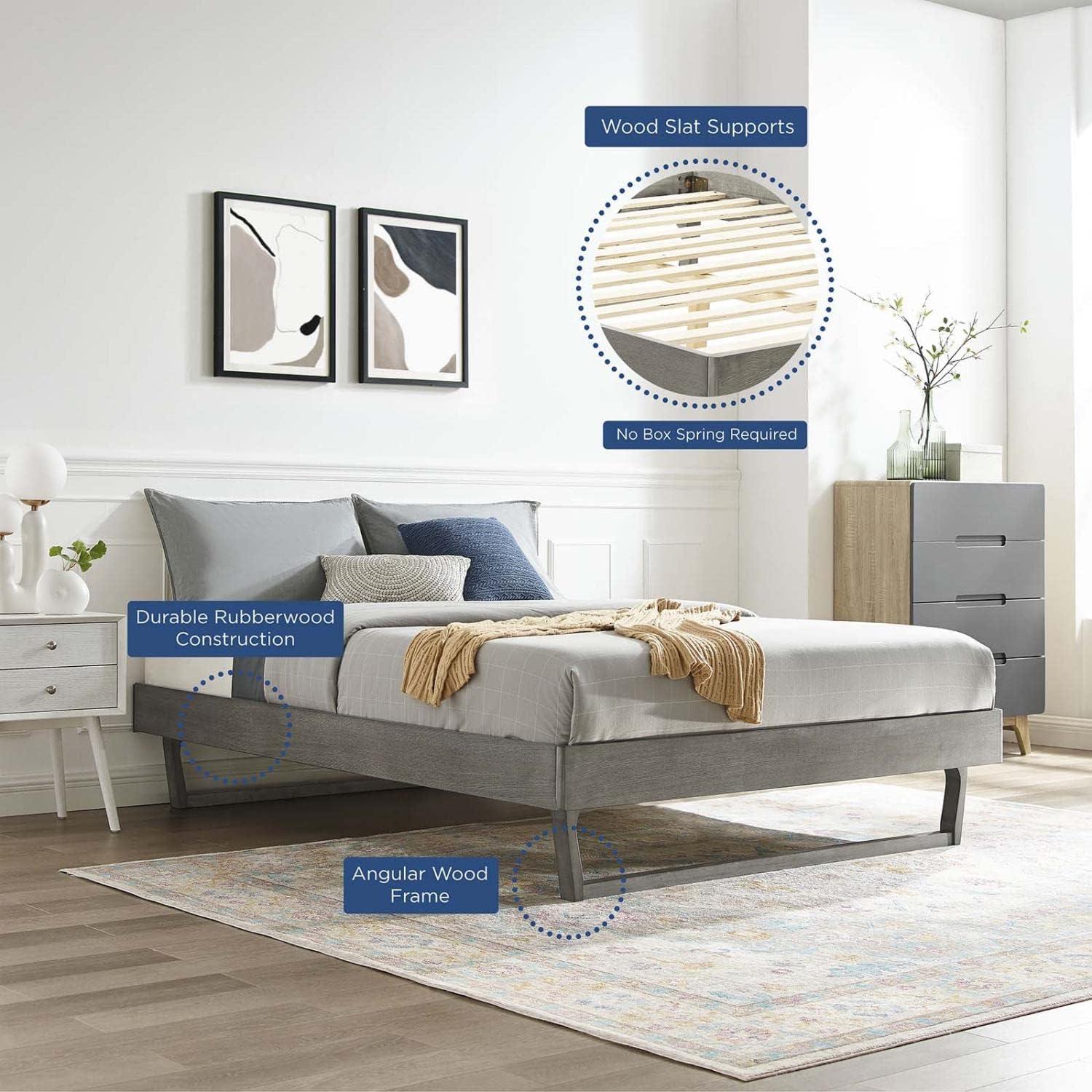 Modway Billie Full Wood Platform Bed Frame