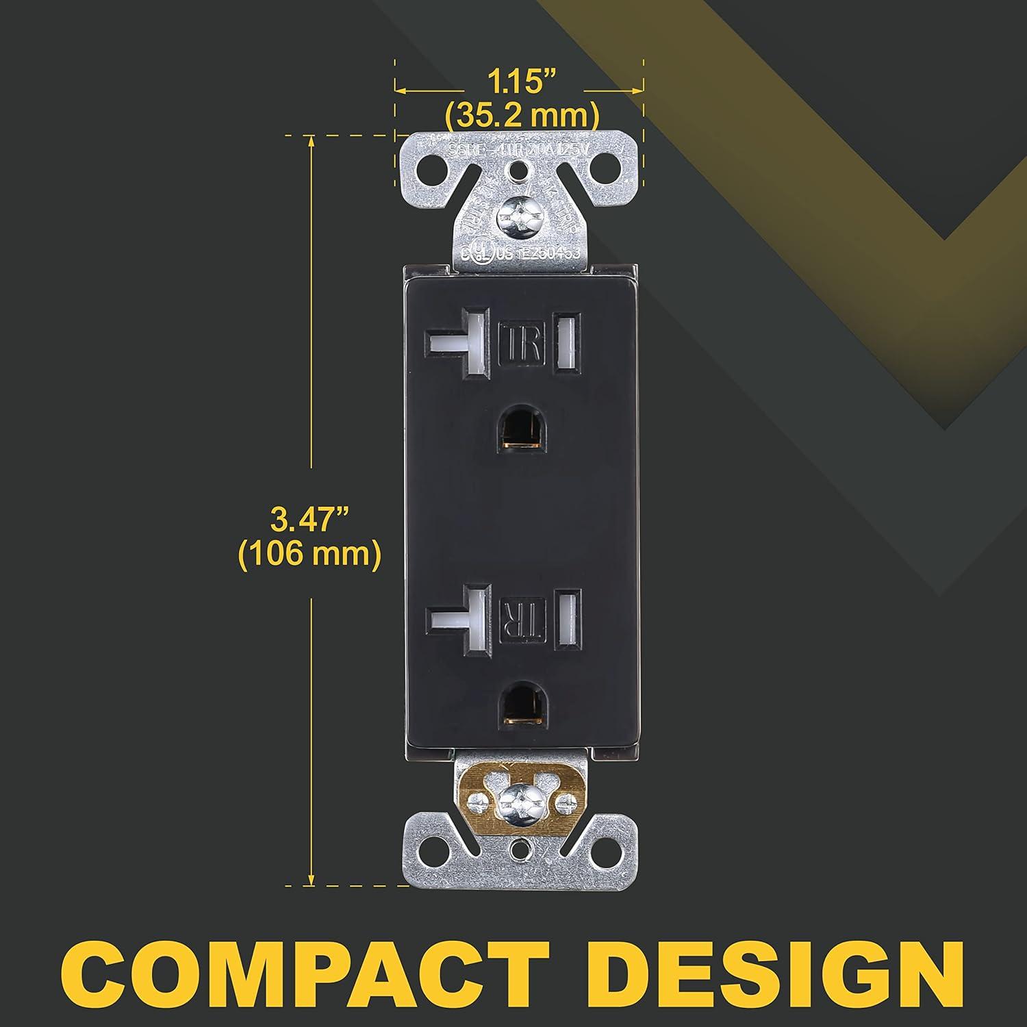 20 Tamper Resistant Decorator Outlet