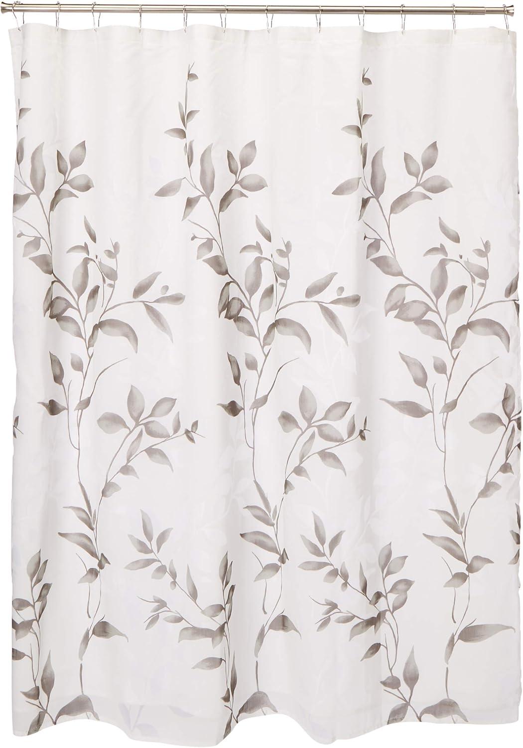 Trent Botanical Burnout Floral Printed Shower Curtain