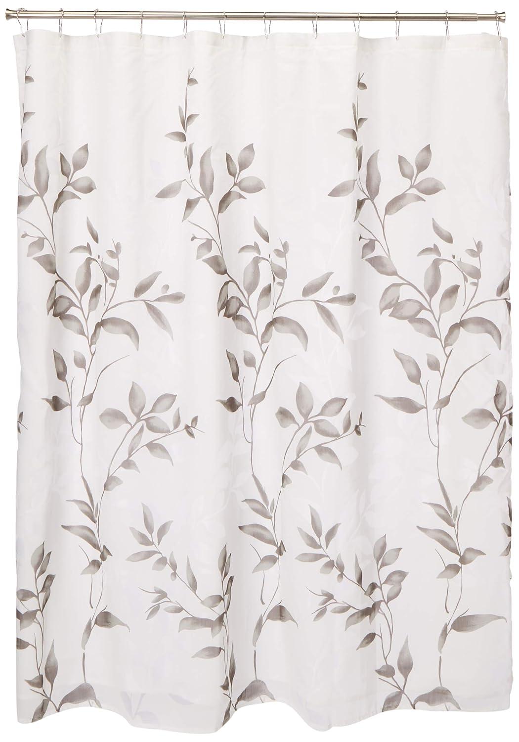 Madison Park Trent Botanical Burnout Floral Printed Shower Curtain