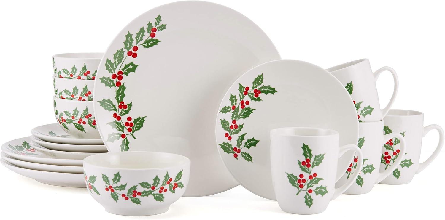 Studio Nova Holly Cheer 16-Piece Dinnerware Set