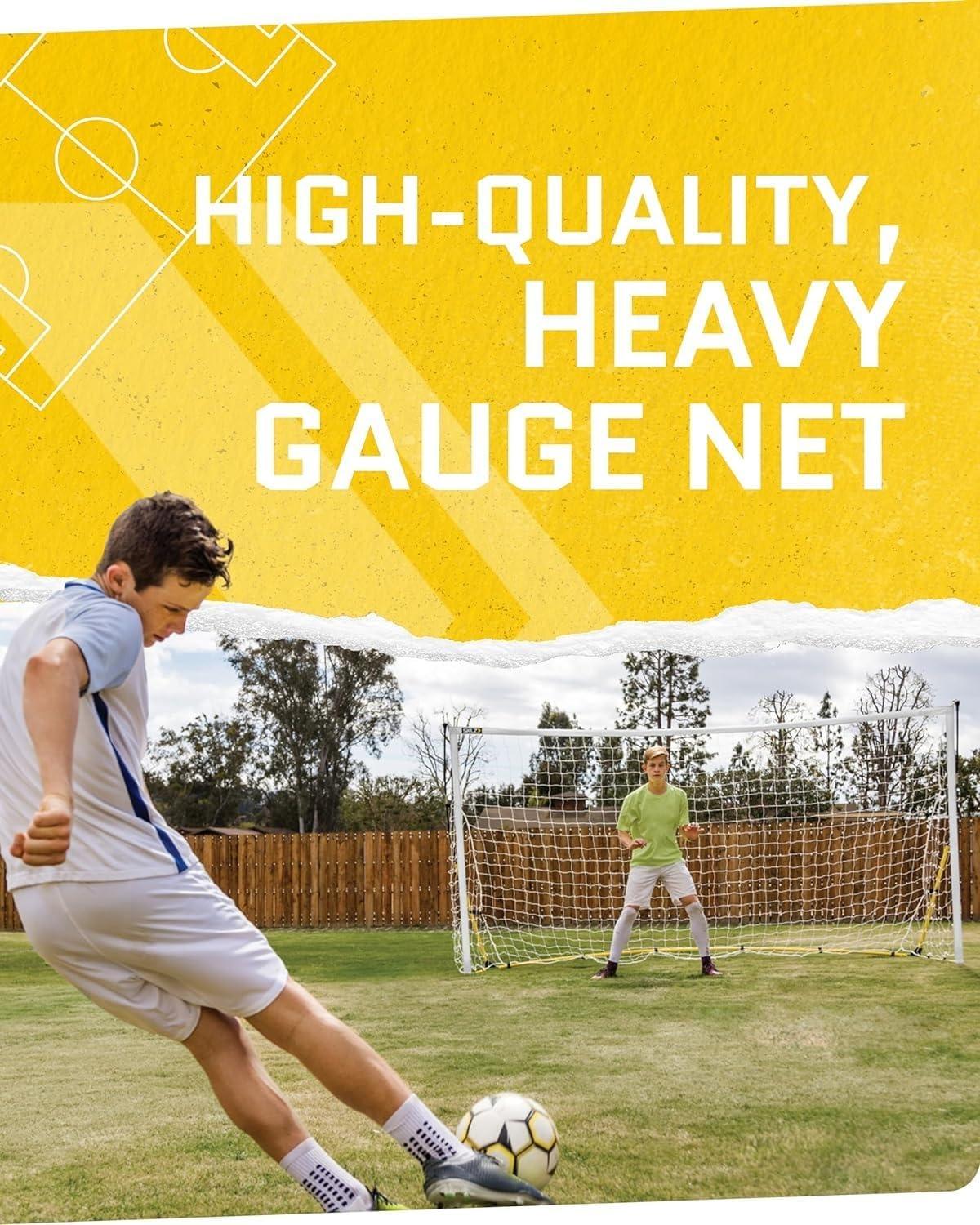 SKLZ Quickster 12' x 6' Soccer Goal - Yellow/White