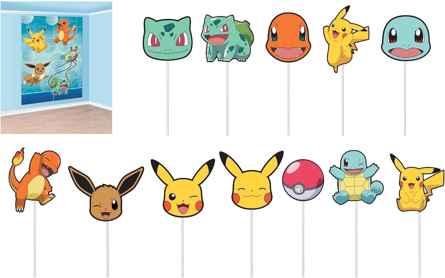 Pokemon Multicolor Photo Prop Scene Setter Kit