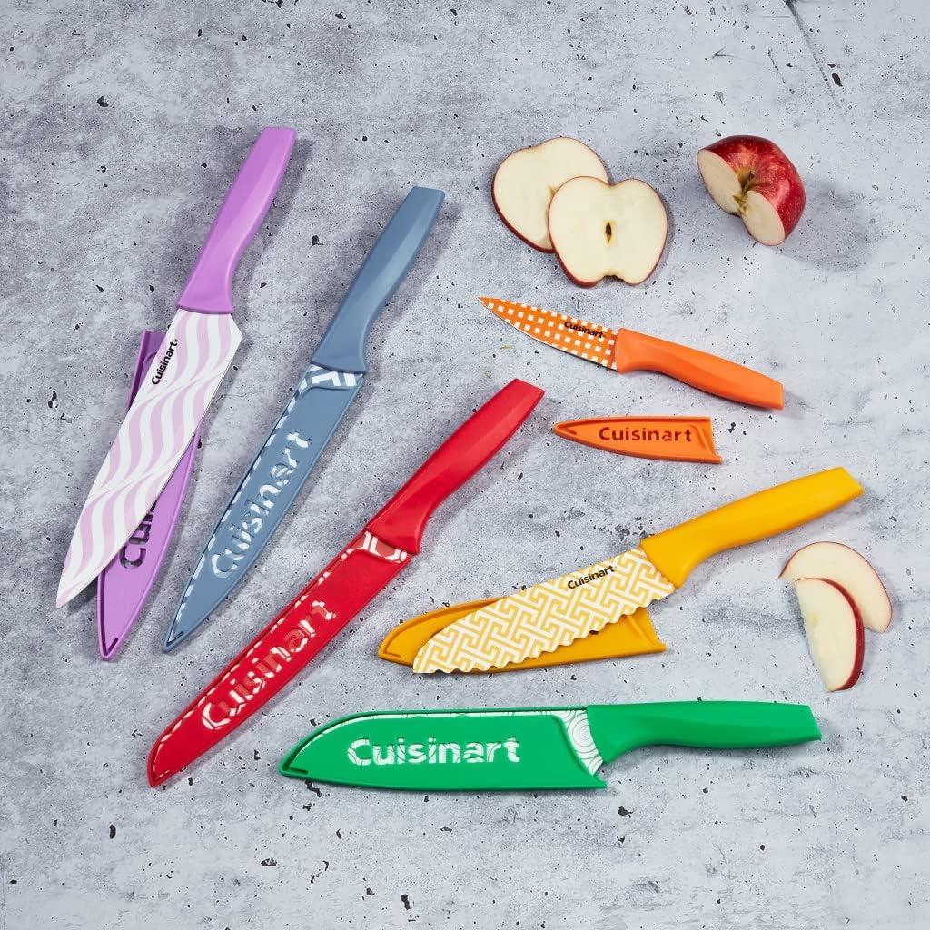 Cuisinart 12 Piece Printed Color Knife Set with Blade Guards