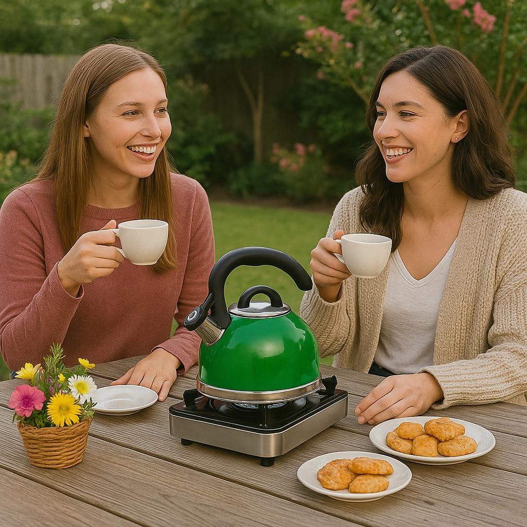 Creative Home Creative Home 2.6 Quarts Stainless Steel Whistling Stovetop Tea Kettle