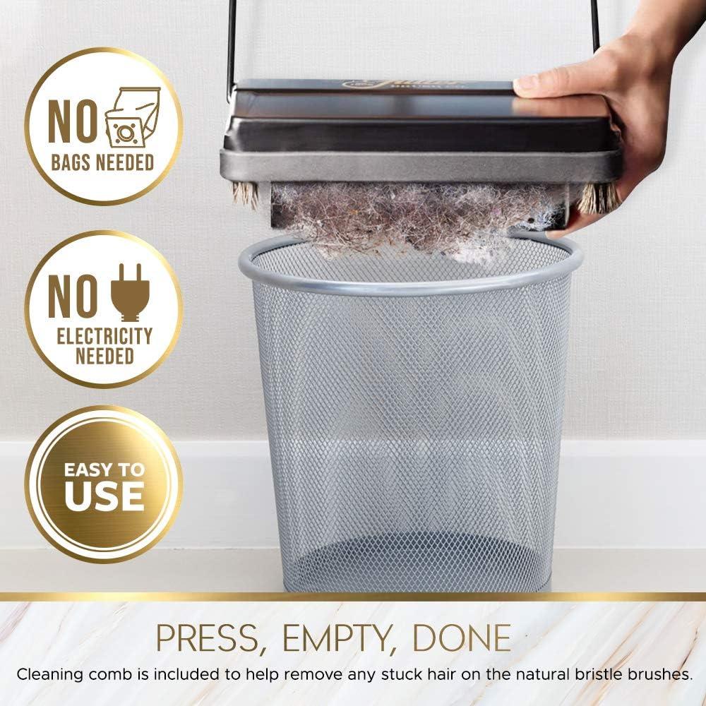 Silver Lightweight Portable Electrostatic Carpet and Floor Sweeper