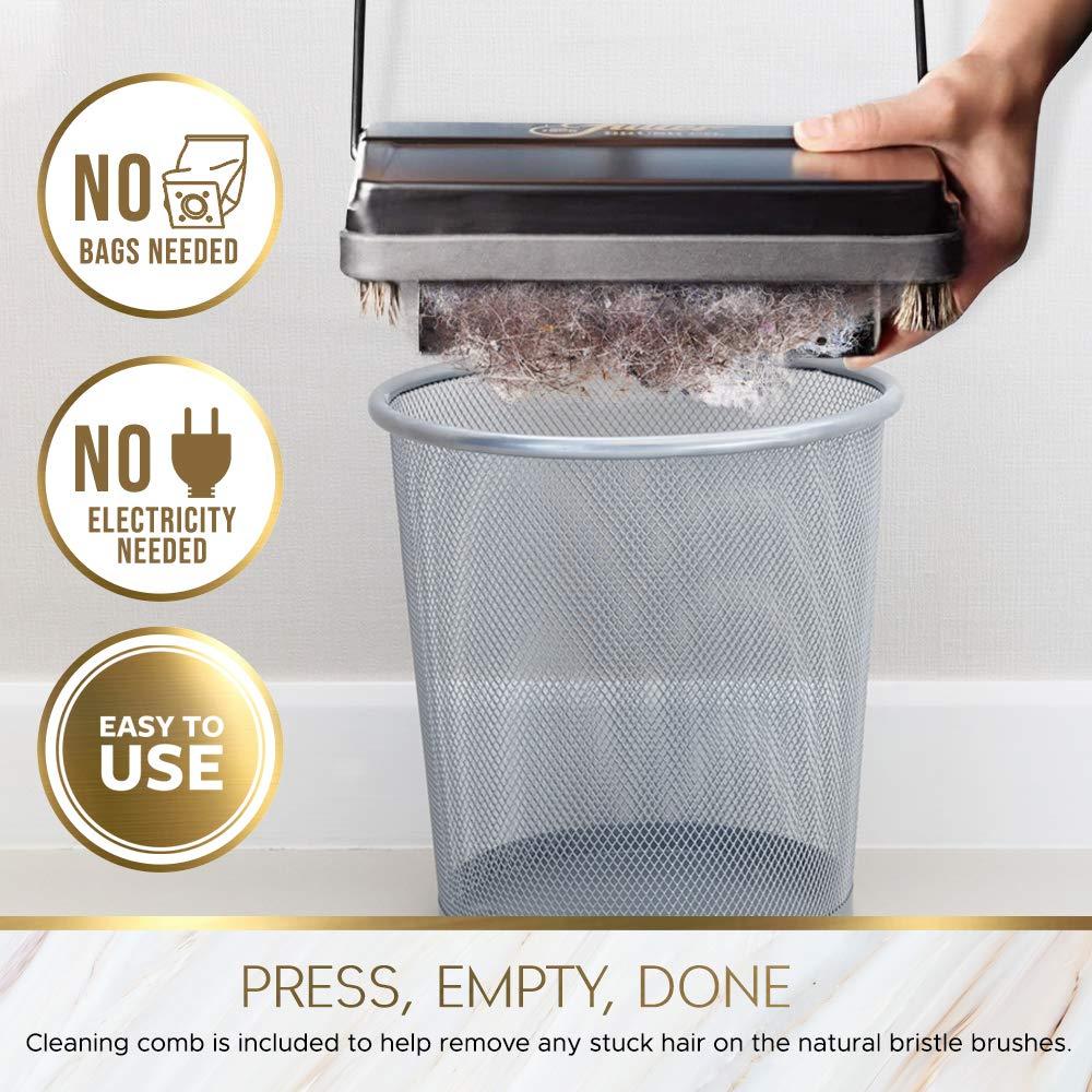 Silver Lightweight Portable Electrostatic Carpet and Floor Sweeper