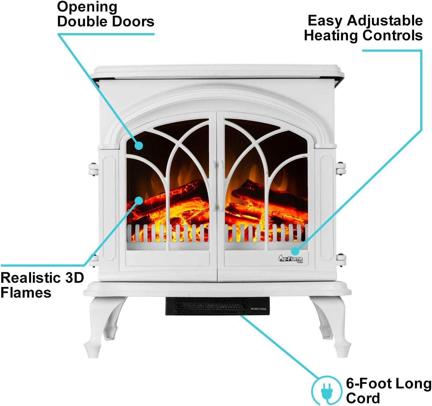 19'' W Electric Fireplace