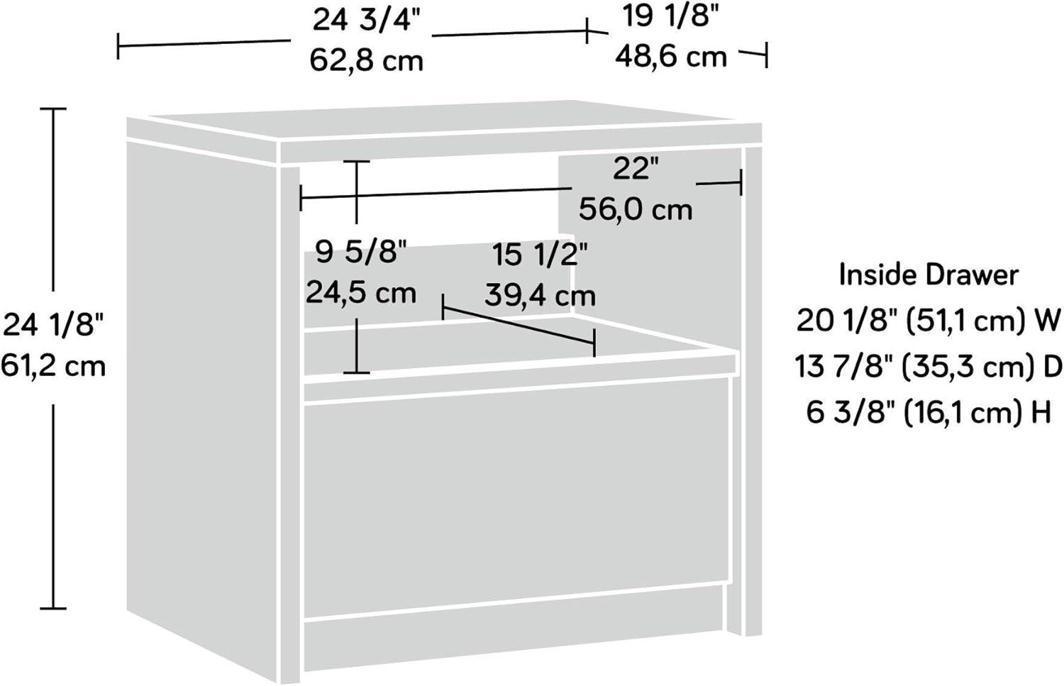 Harvey Park Nightstand Grand Walnut - Sauder