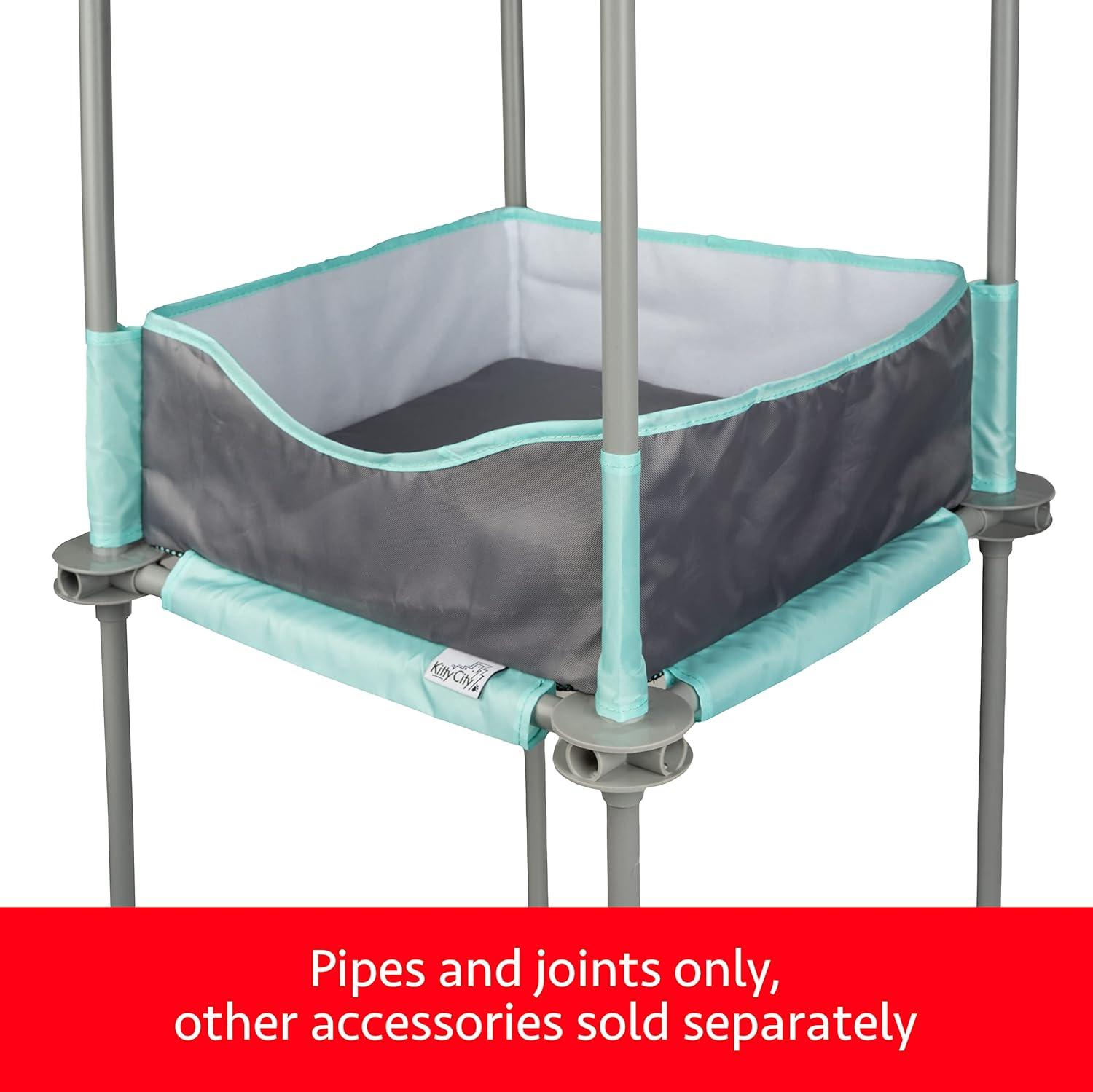 Kitty City Outdoor Catio Mega Kit for Cats, Replacement Parts, and 10' Tunnels Pipes and Joints