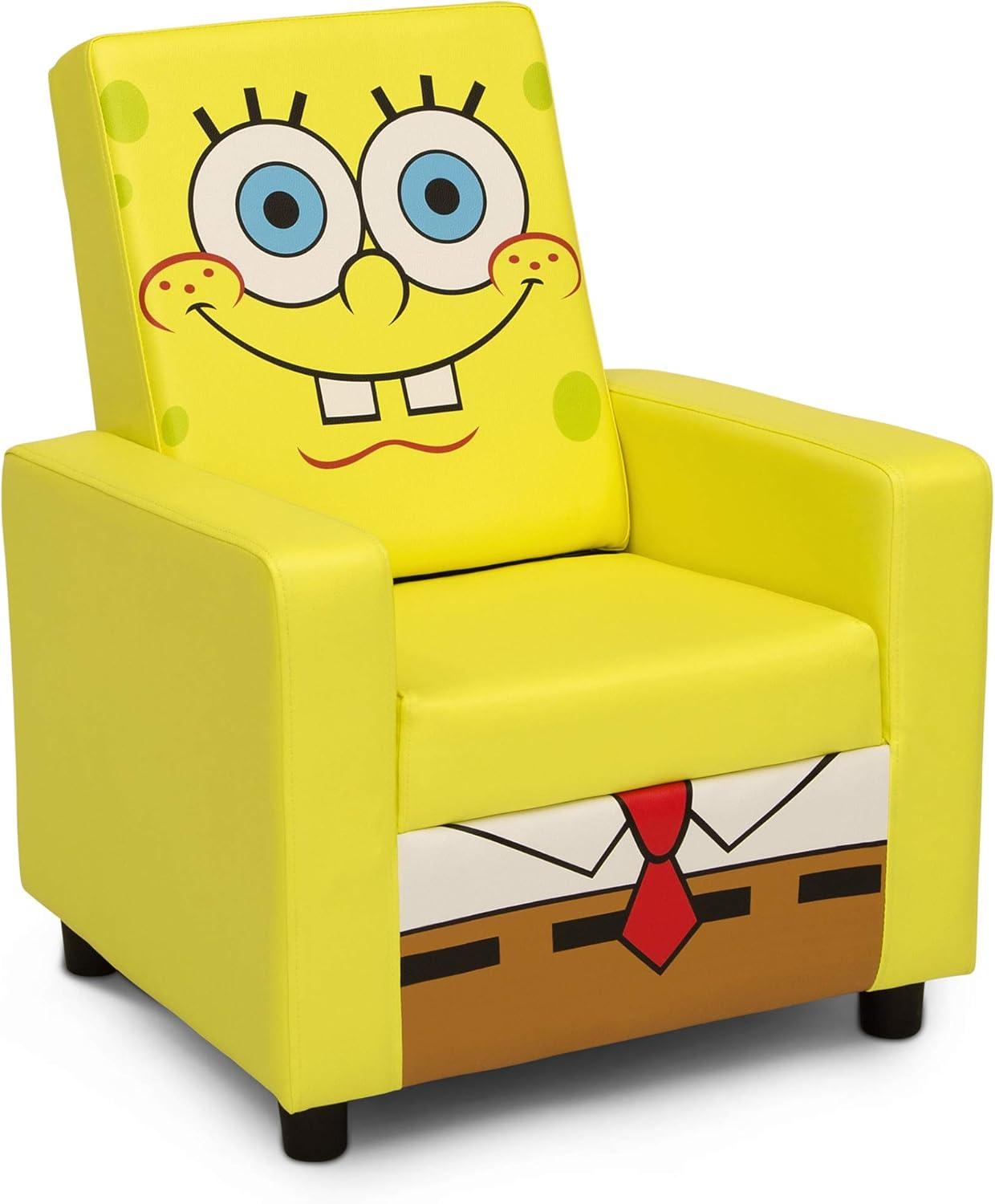 SpongeBob SquarePants High Back Upholstered Kids Desk / Activity Chair