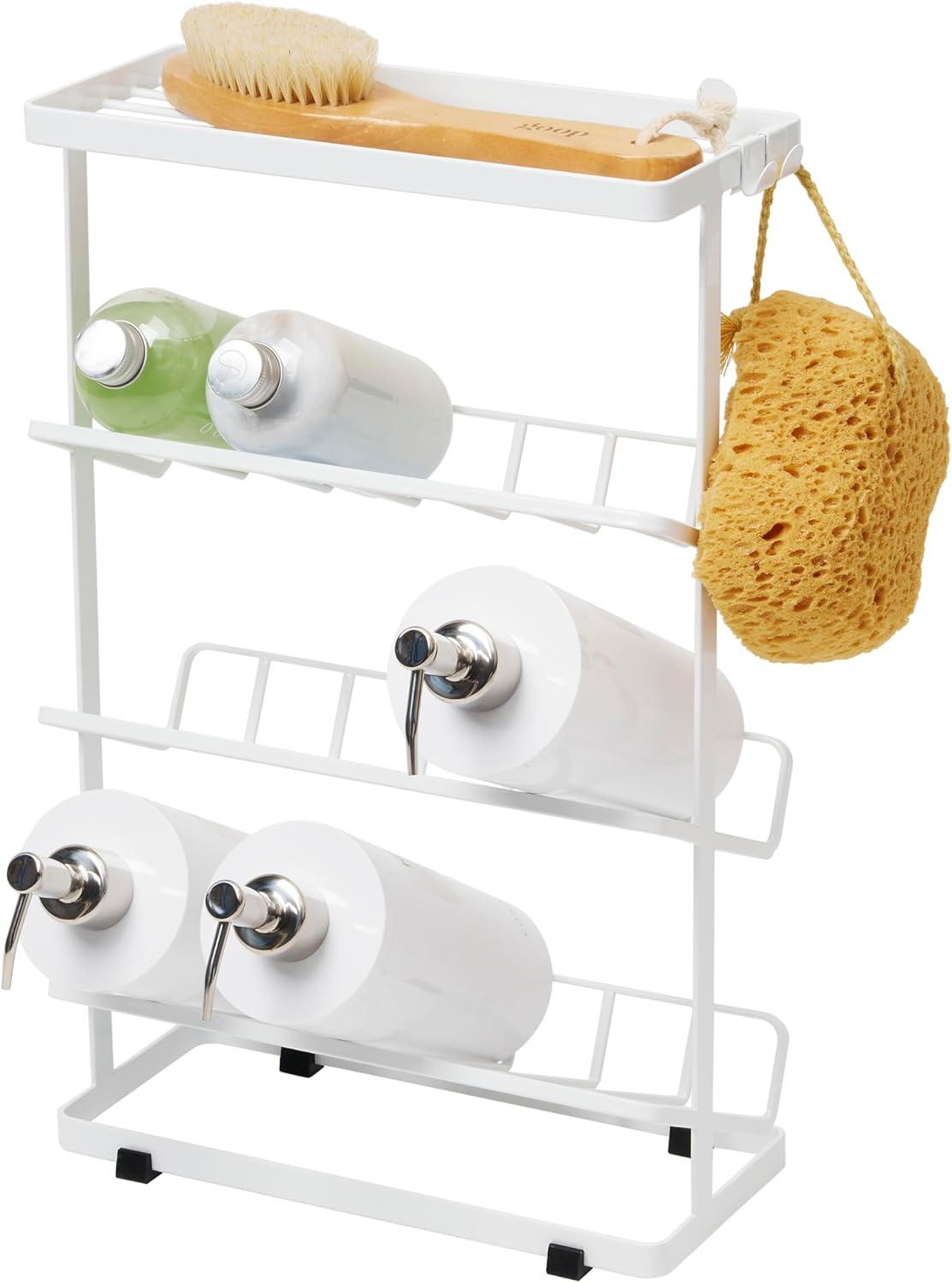 Yamazaki Home Tower Yamazaki Home Free Standing Shower Caddy - Bathroom Organizer Storage Holder, Steel