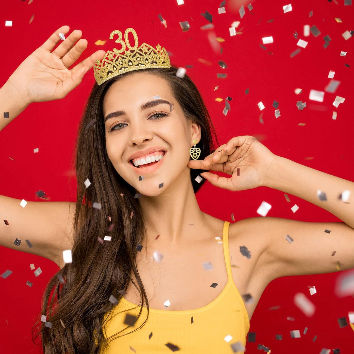 30th Birthday Decorations: Sash, Crown, Tiara for Women - Fabulous 30th Birthday Gifts