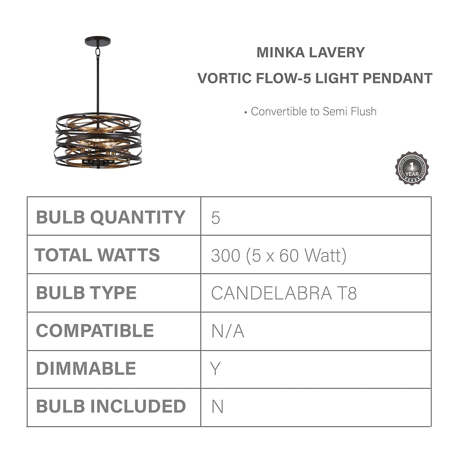 Minka Lavery Dark Bronze Mosaic Gold Pendant Chandelier 16" Wide Modern 5-Light Fixture for Dining Room House Foyer Kitchen Home
