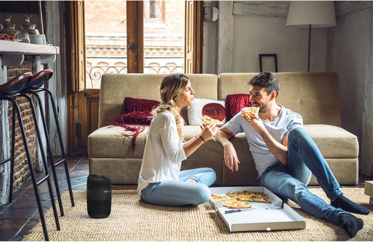 ENVION Therapure Desktop Purifier with UV Light, 2 Fan Speeds, Quiet Operation, Filter Change Indicator, and Cleanable HEPA Type Filter for Home Use