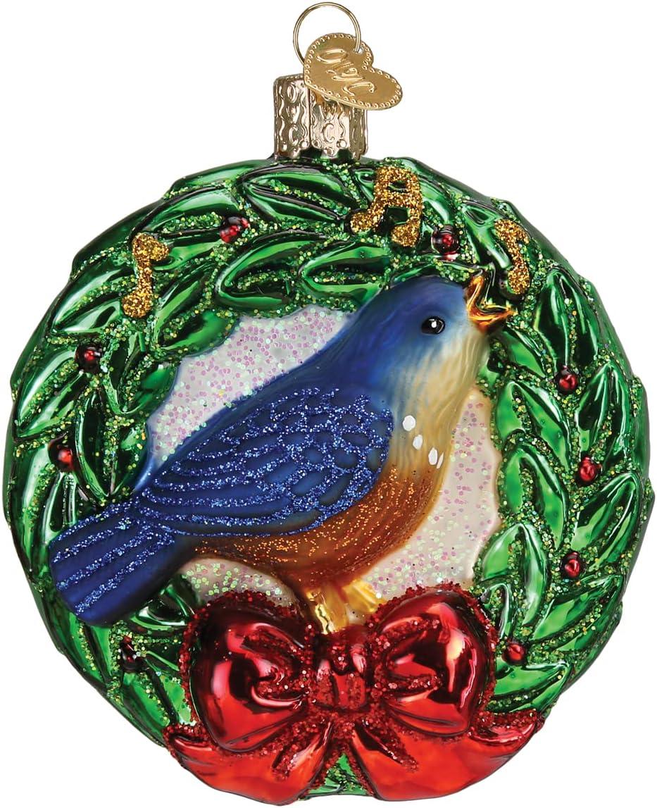 Handcrafted Glass Calling Bird Christmas Tree Topper