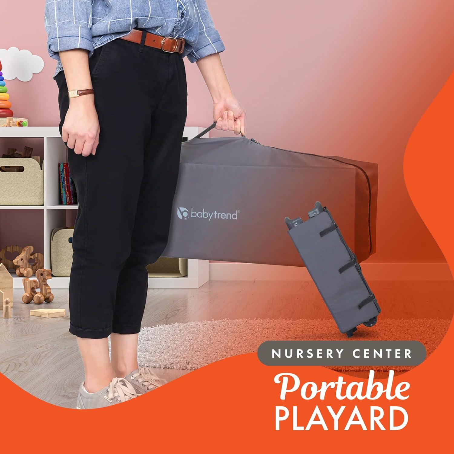 Baby Trend Portable Playard with Bassinet - Twinkle Lime