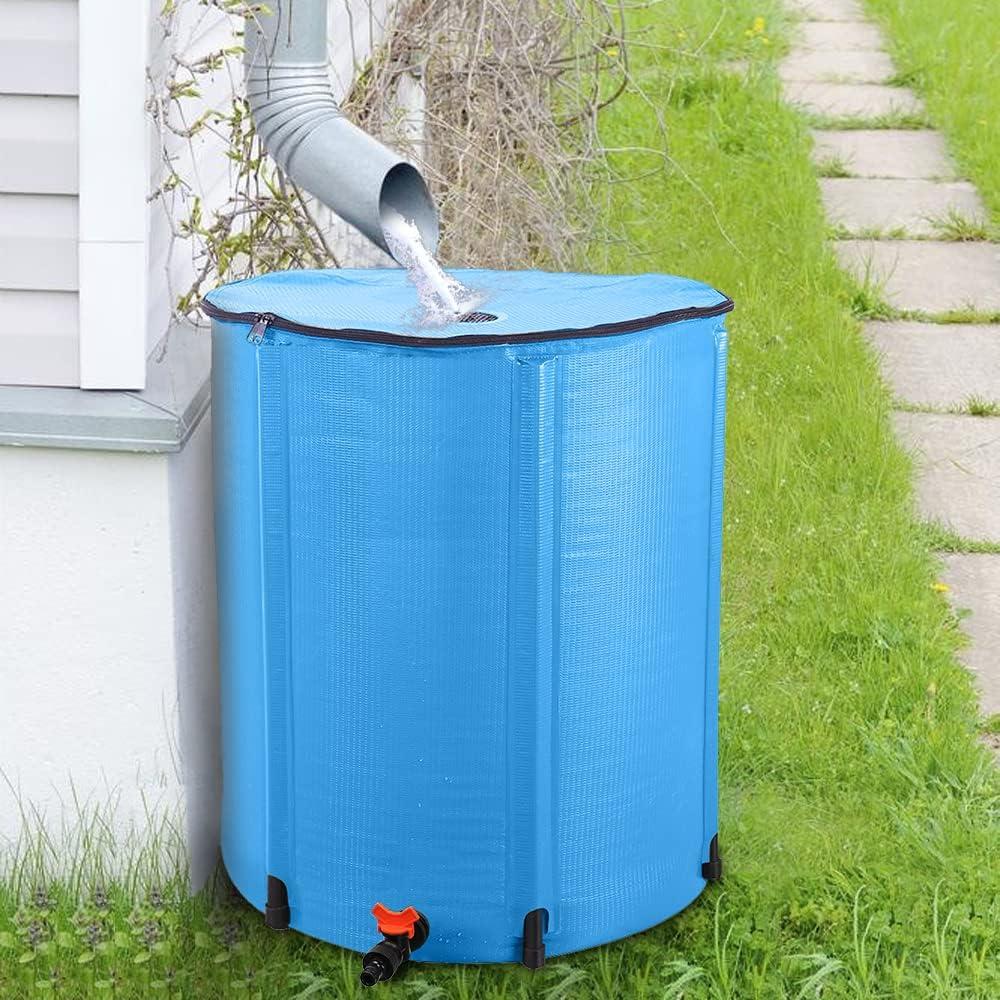 Winado Rain Barrel Patio Water Storage Barrel 200 Gallon Green
