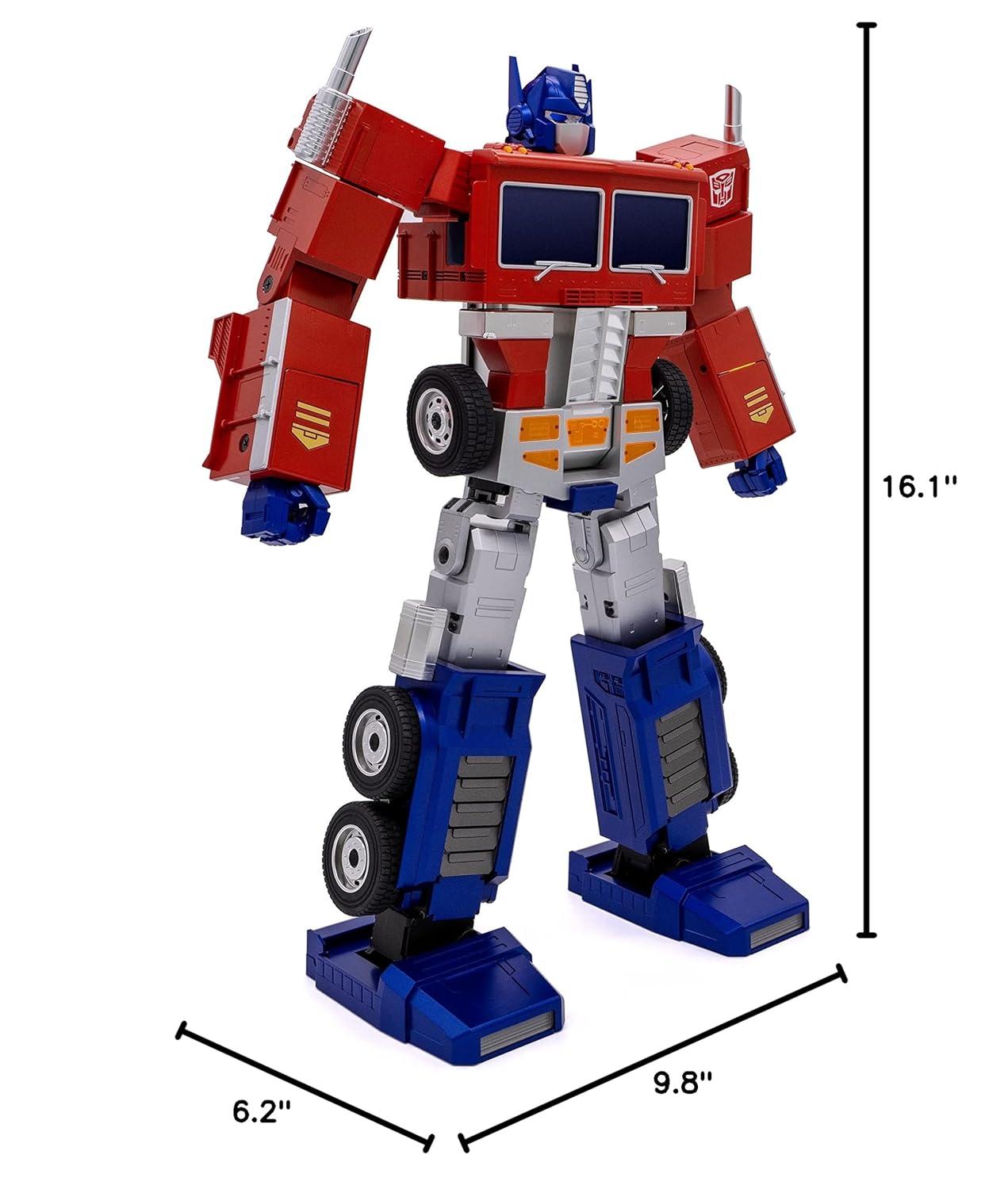 Robosen Elite Programmable Red and Blue Transformer Robot Toy