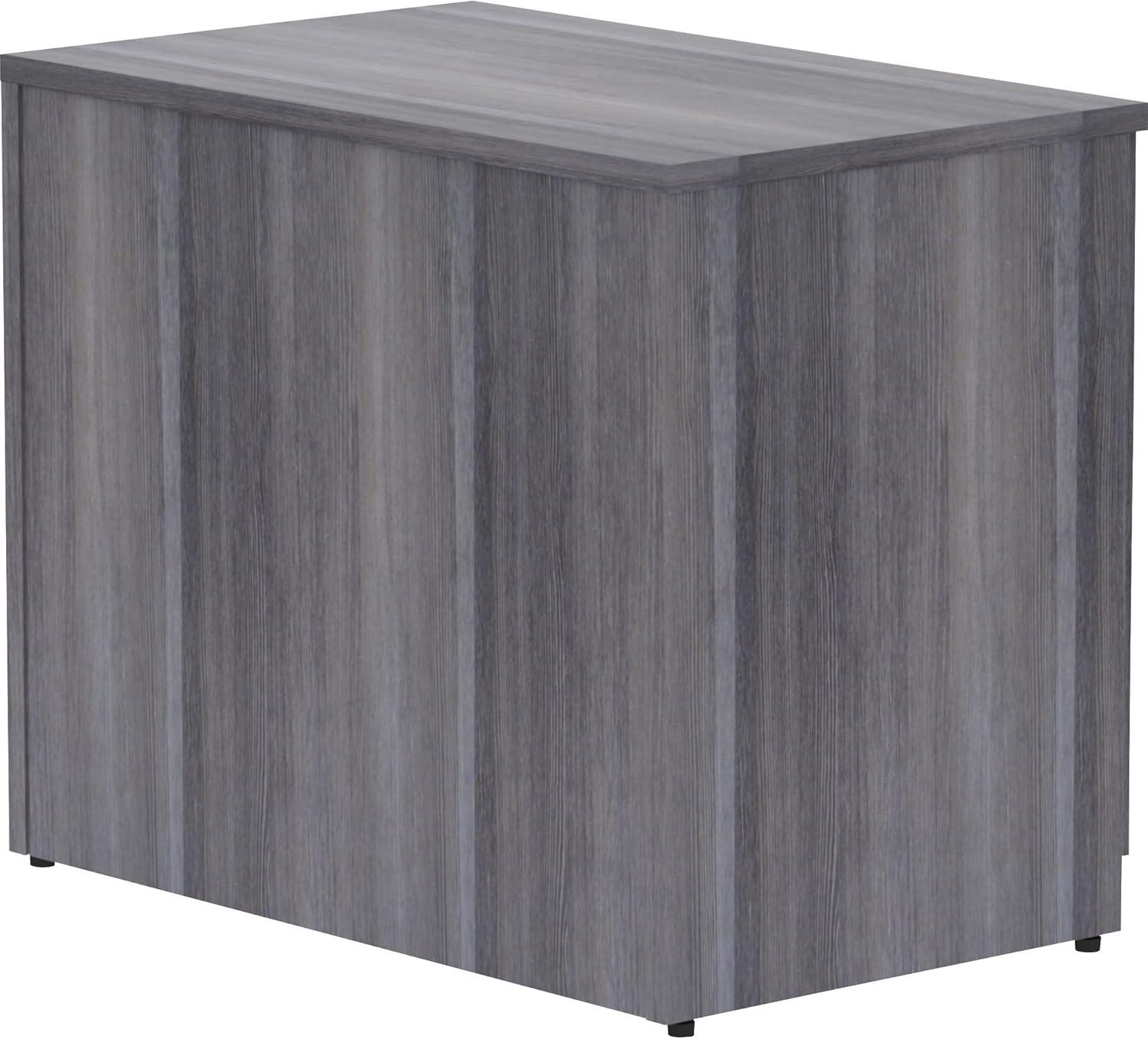 Essentials Series 2-Door Storage Cabinet - 36" X 22.5" X 29.5" - Drawer(S)2 Door(S) - Material: Melamine Faced Chipboard (MFC) Top, Melamine Faced Chipboard (MFC) Shelf, Melamine Faced Chipboard (MFC) Side Panel, Melamine Panel - Finish: Weathered Charcoa