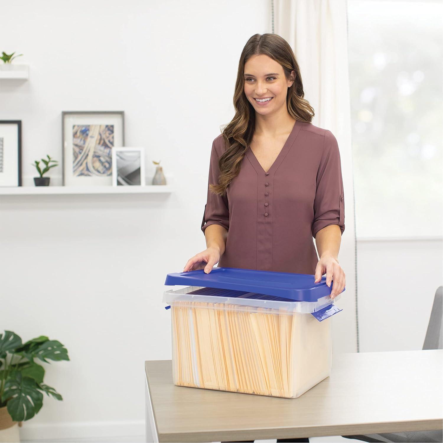 Fellowes 20 Liter Plastic Bankers Box Heavy-Duty File Box