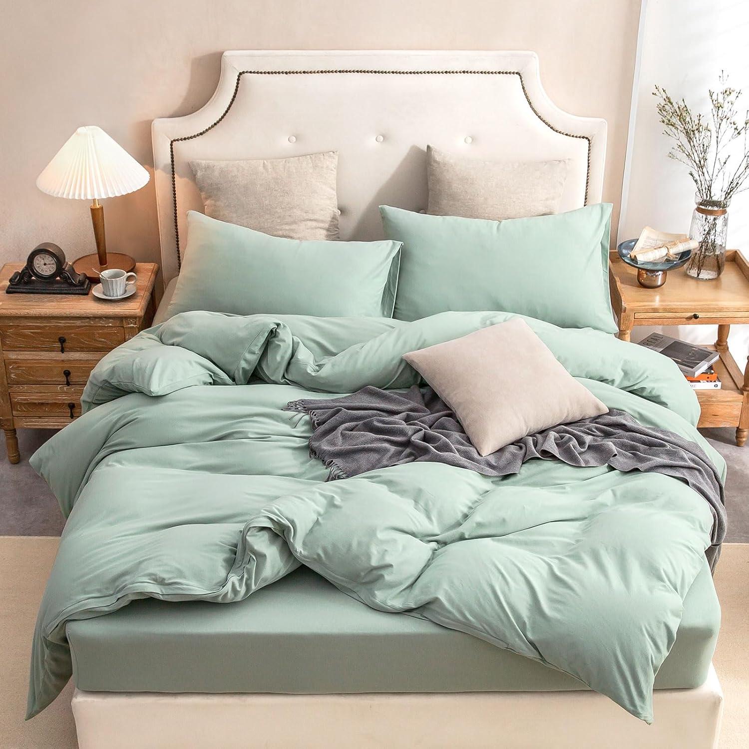 HOME BEDDING Jersey Cotton Duvet Cover Set