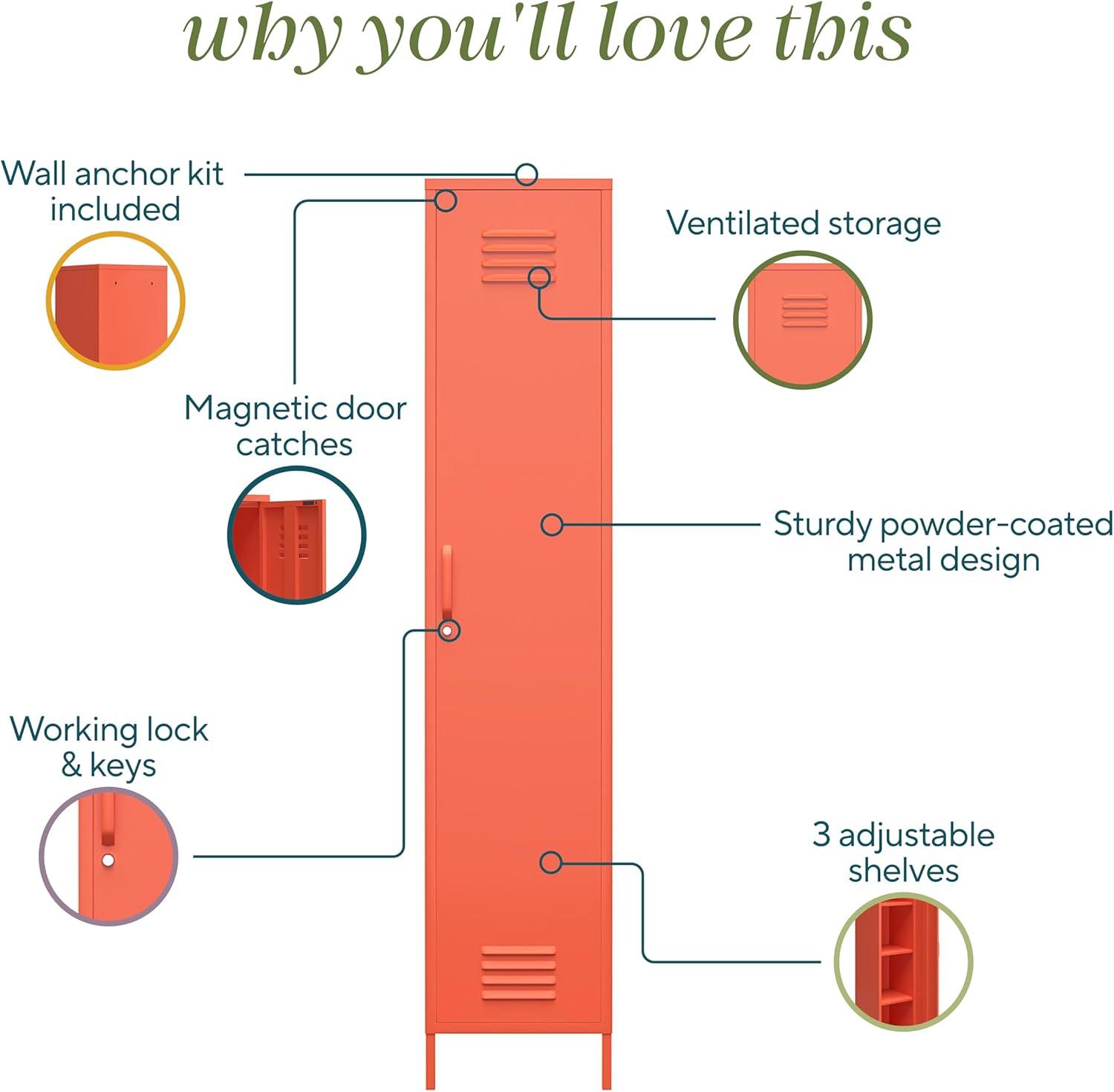 Cache 1-Door Tall Single Metal Locker Style Storage