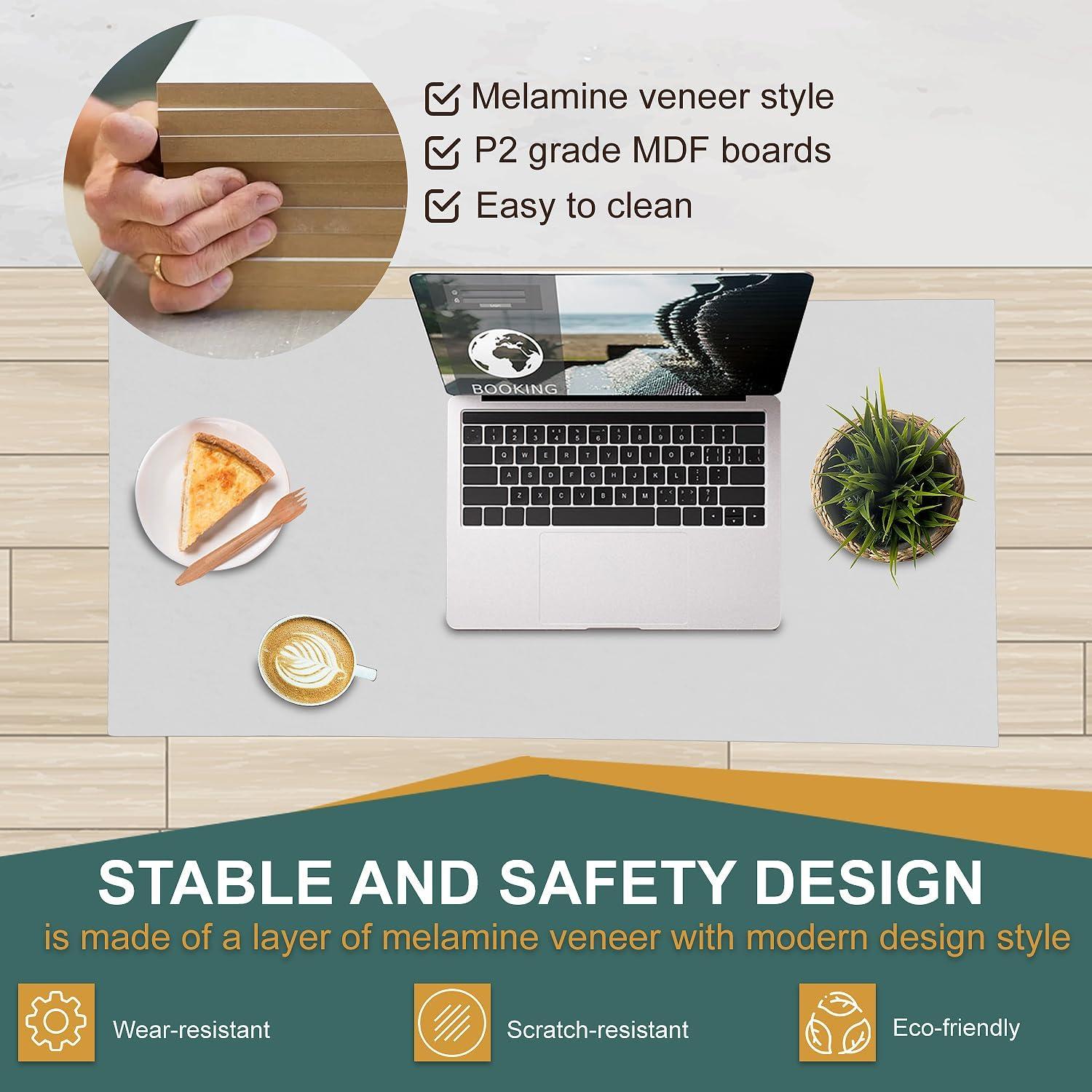 FDW Coffee Tables with Hidden Compartment and Storage Shelf Wooden Lift Tabletop Dining Table for Living Room Home (White)