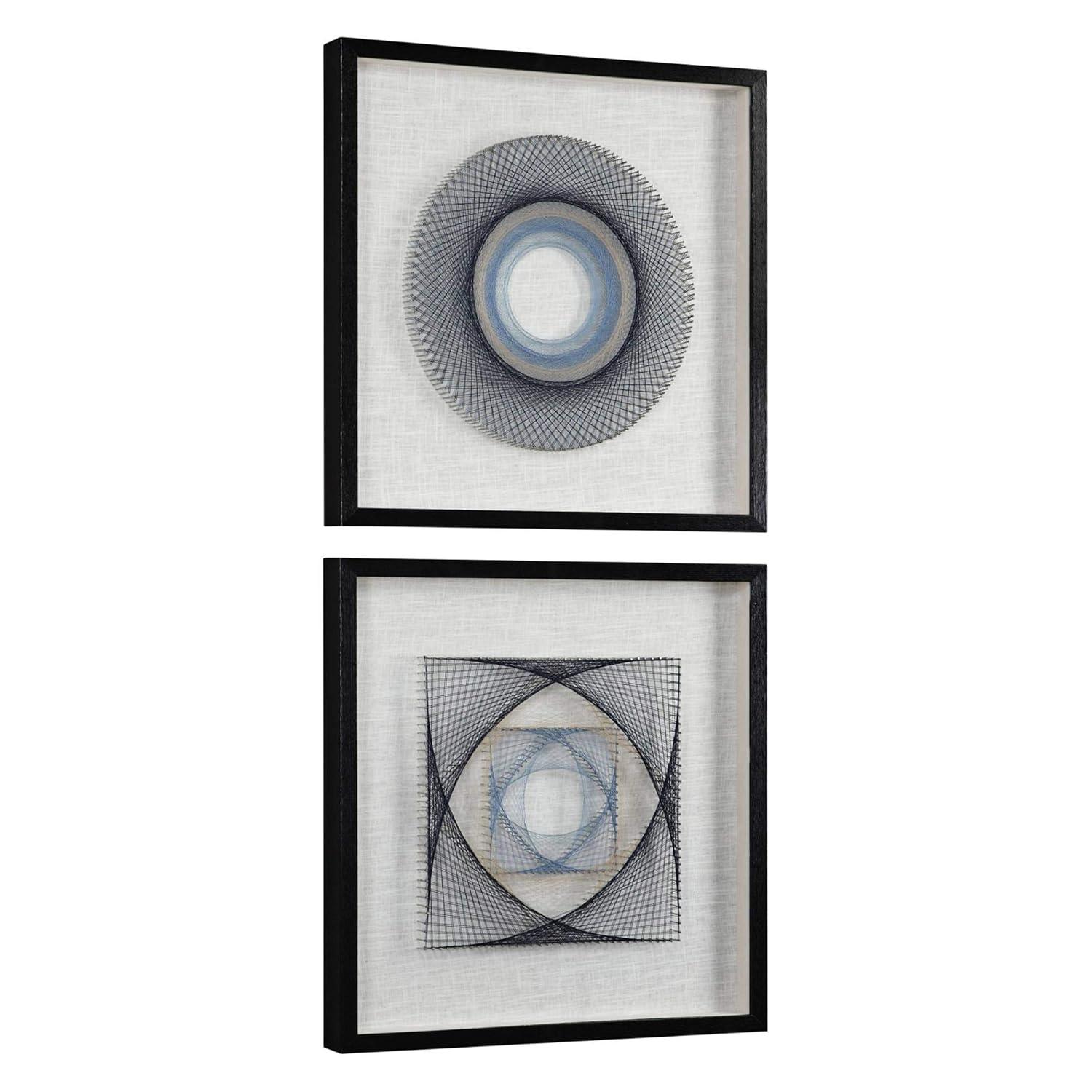 Uttermost String Duet 2-Piece 23 3/4" Square Framed Wall Art Set