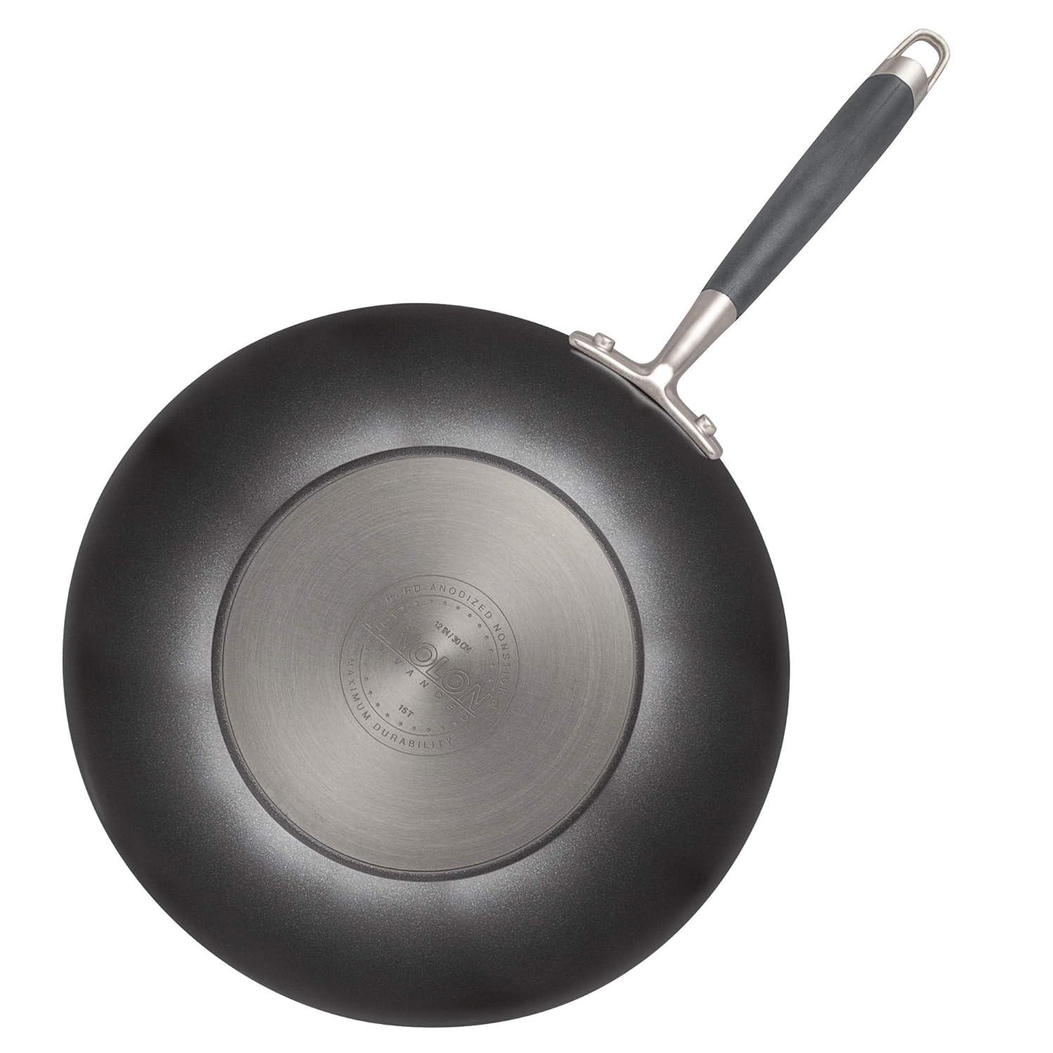 Anolon Anolon Advanced Bronze Hard-Anodized Nonstick Ultimate Pan with Lid, 12-Inch