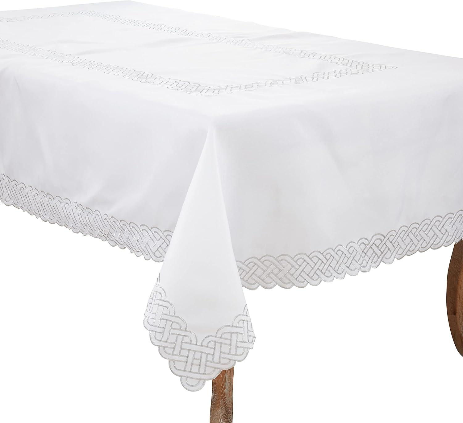 Tablecloth With Braid Embroidery