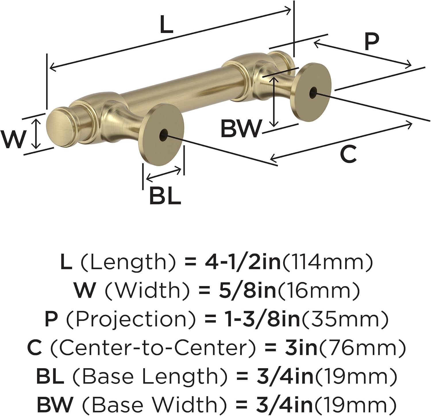 Winsome 3 in (76 mm) Center-to-Center Cabinet Pull