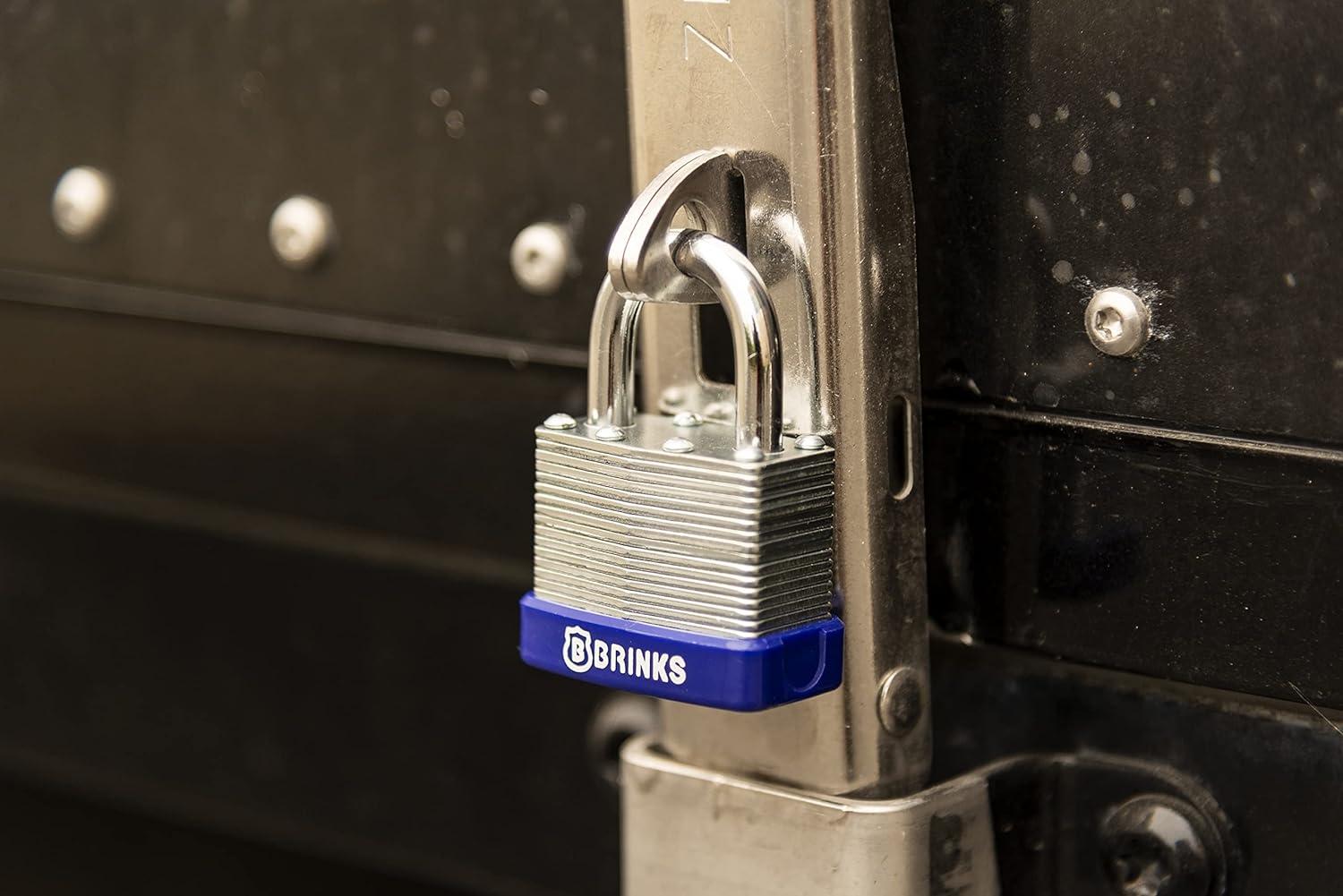 Brinks-172-50091-4 50 mm Laminated Steel Padlock