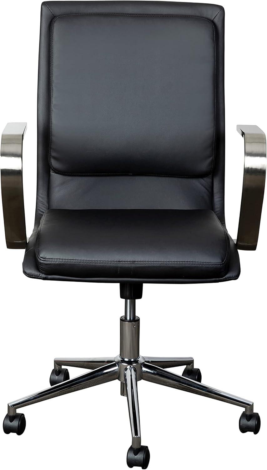 Flash Furniture Mid-Back Designer Upholstered Swivel Executive Office Chair with Armrests