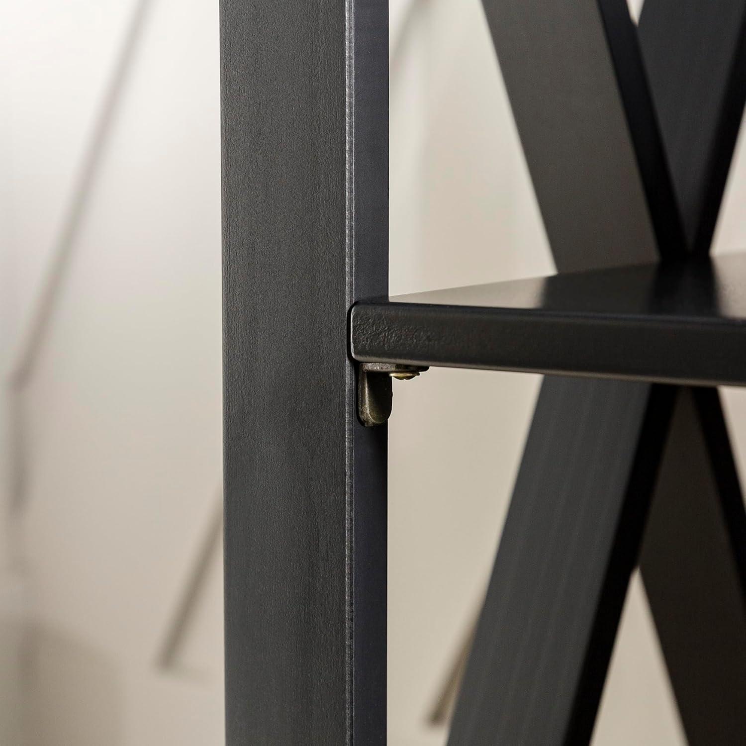 Walker Edison 52" Black and Barnwood Solid Wood Farmhouse Sideboard