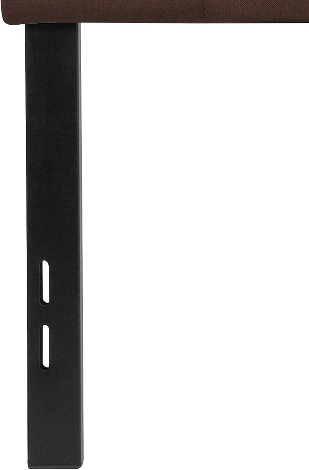 Flash Furniture Cambridge Tufted Upholstered Full Size Headboard in Dark Brown Fabric