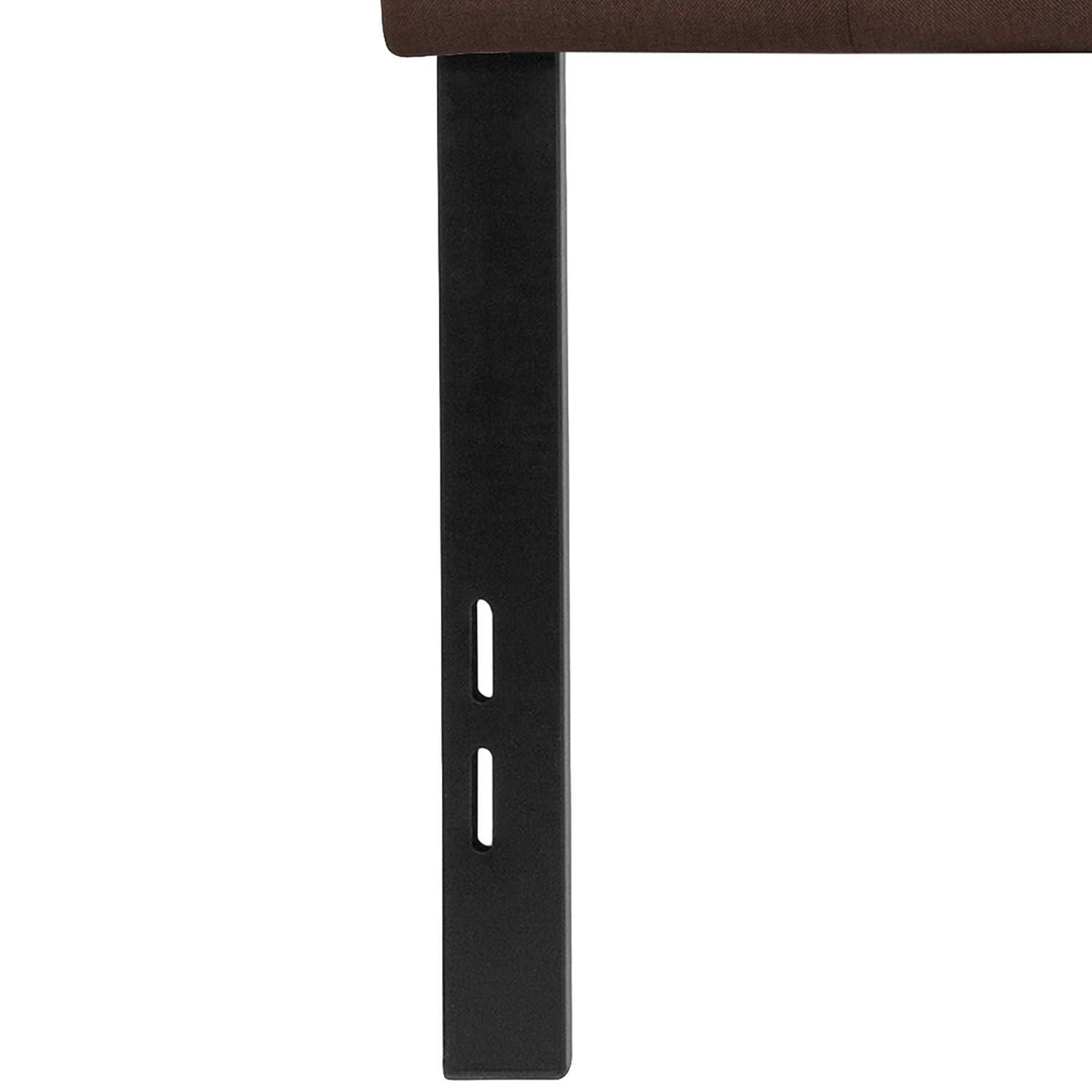 Flash Furniture Cambridge Tufted Upholstered Full Size Headboard in Dark Brown Fabric