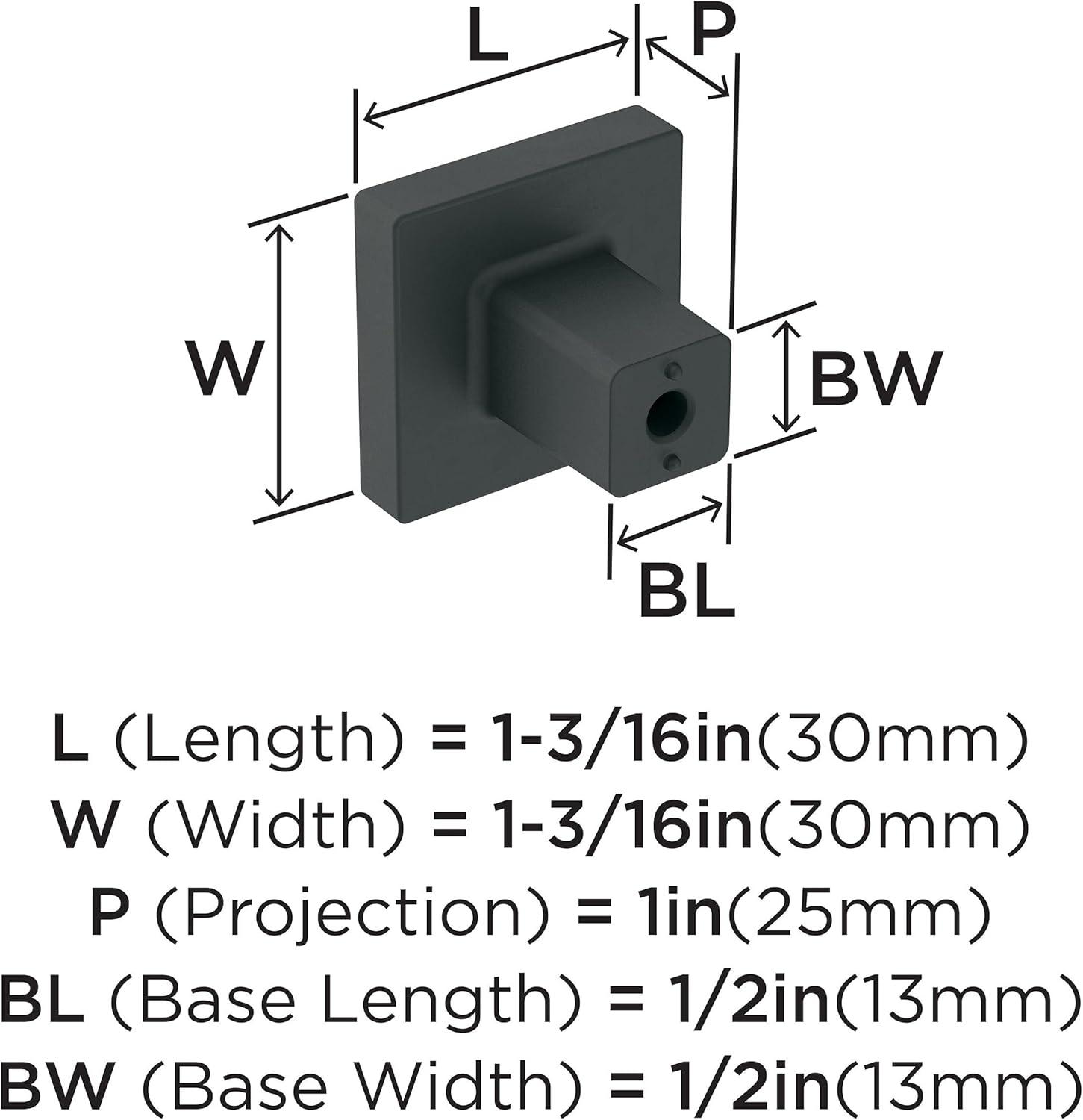 Amerock Monument Cabinet or Furniture Knob, 1-3/16 inch (30mm) Length