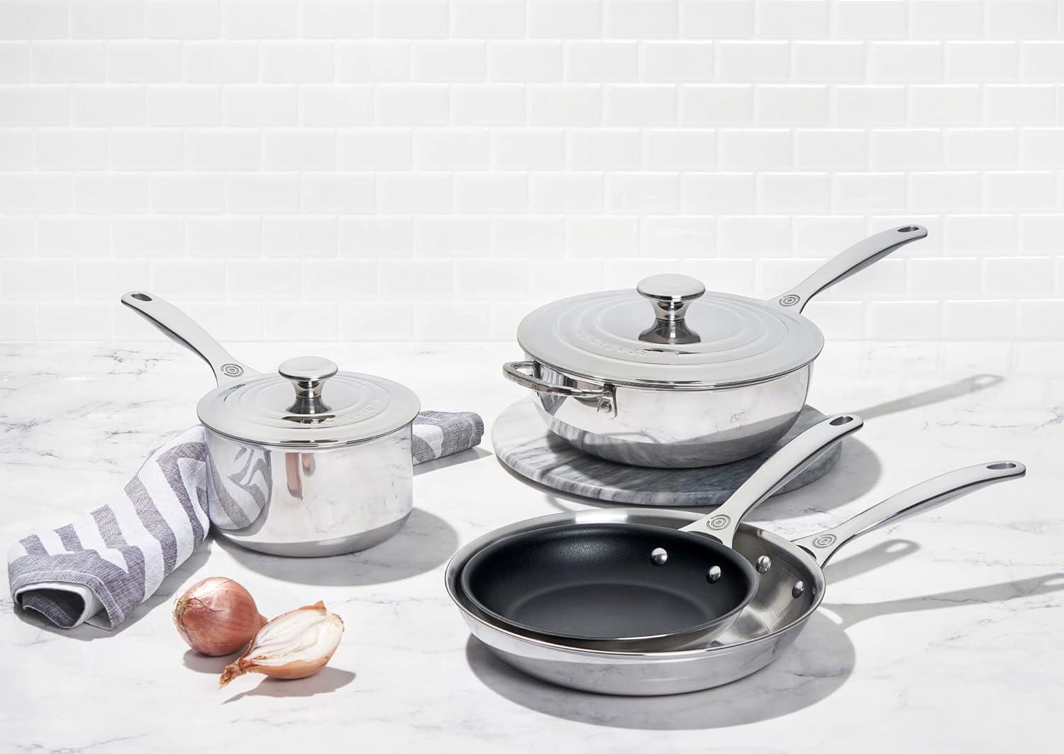 Stainless Steel and Non-stick 6-Piece Cookware Set