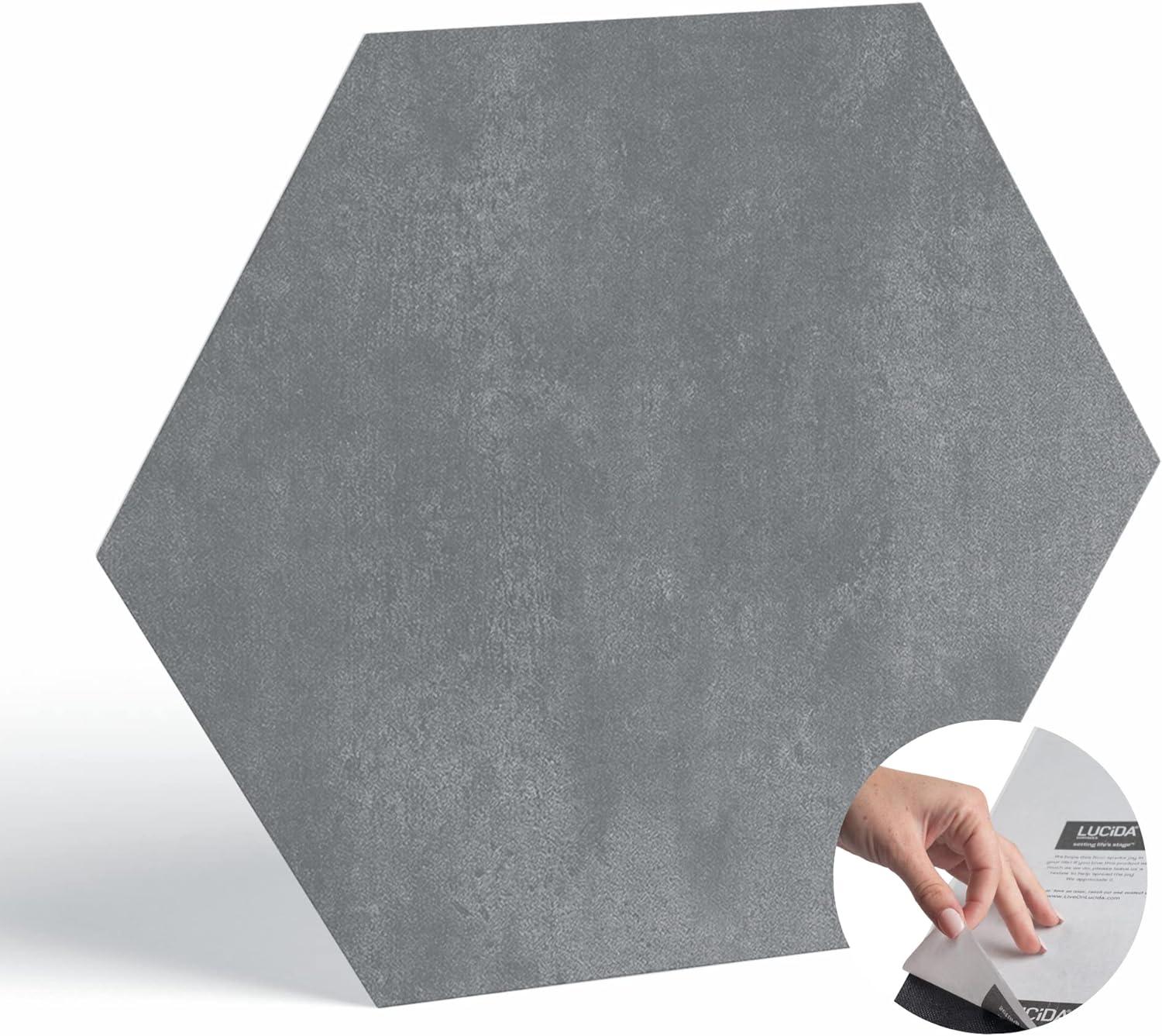 BaseCore HEX Gray 12 MIL x 5.75 in. W Waterproof Peel and Stick Vinyl Plank Sample