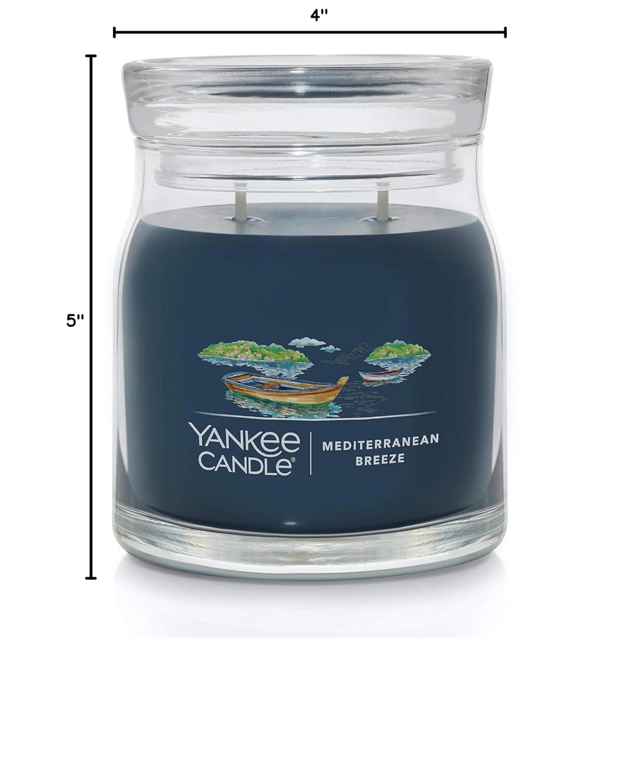 Mediterranean Breeze Blue Soy Tumbler Candle with Tin Lid