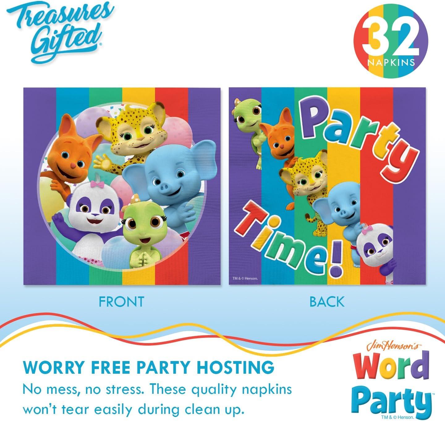 Word Party Birthday Supplies Ultimate Set for 24 Guests