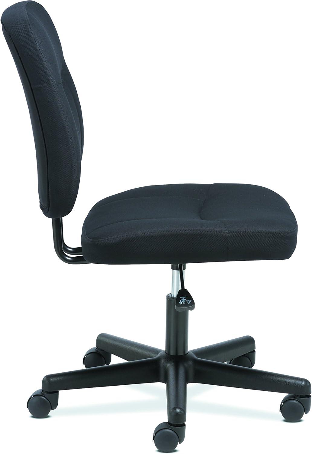 ErgoFlex 360° Swivel High-Back Task Chair in Black Nylon