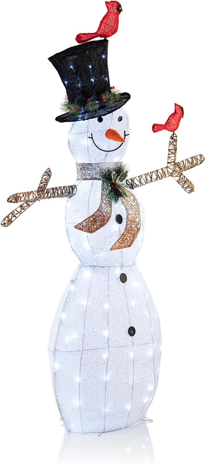 Save 51% • Alpine Corporation CHT892 Mesh Snowman Dcor with