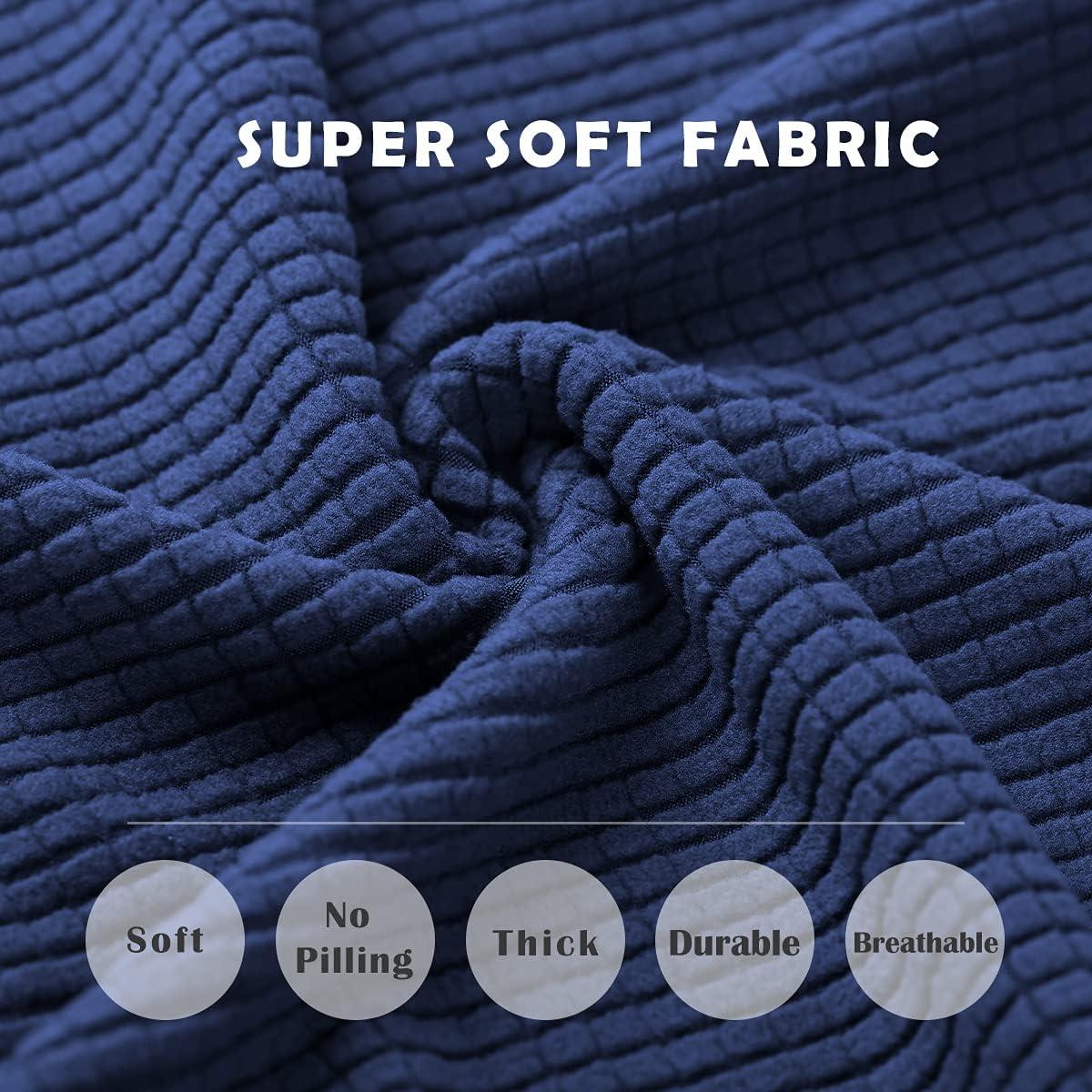 Chair Covers for Dining Room 4 Pack Navy Blue Chair Covers Super Fit Washable Kitchen Chair Protector Cover for Dining Room, Hotel, Ceremony